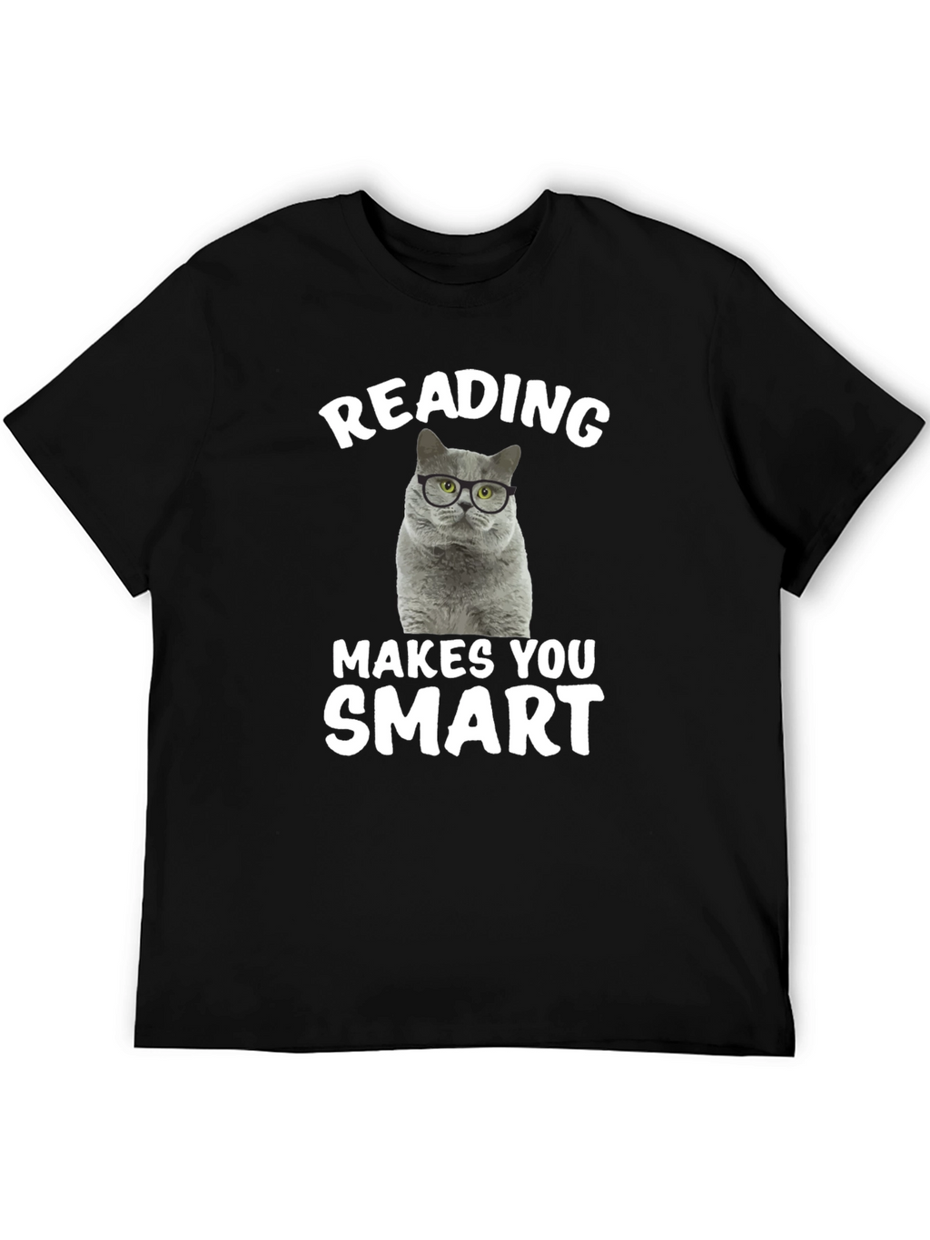 Reading Cat T-Shirt: Makes You Smart!