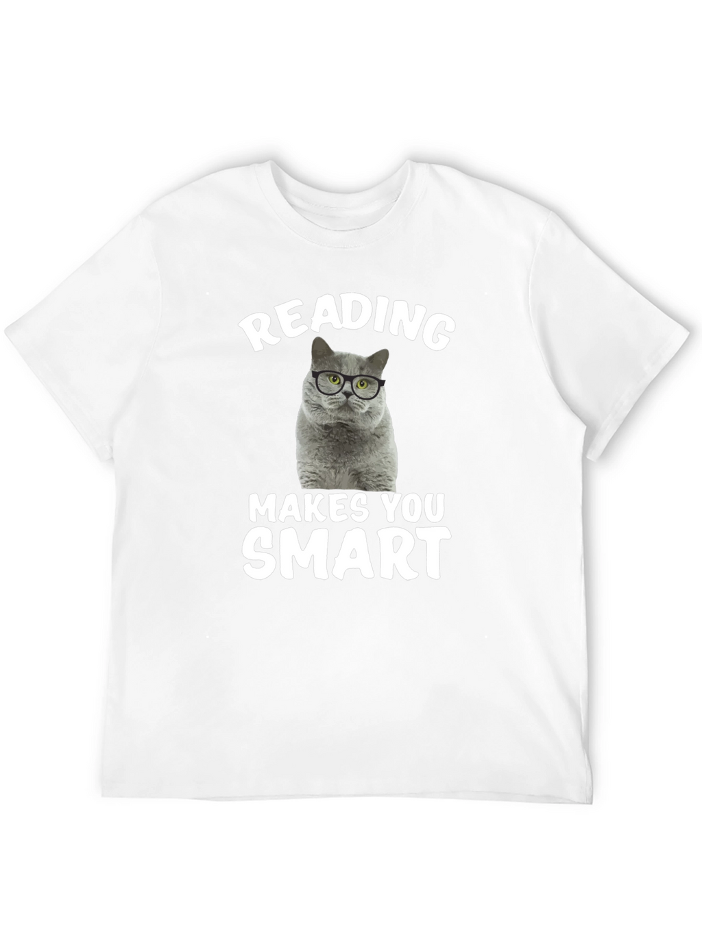 Reading Cat T-Shirt: Makes You Smart!
