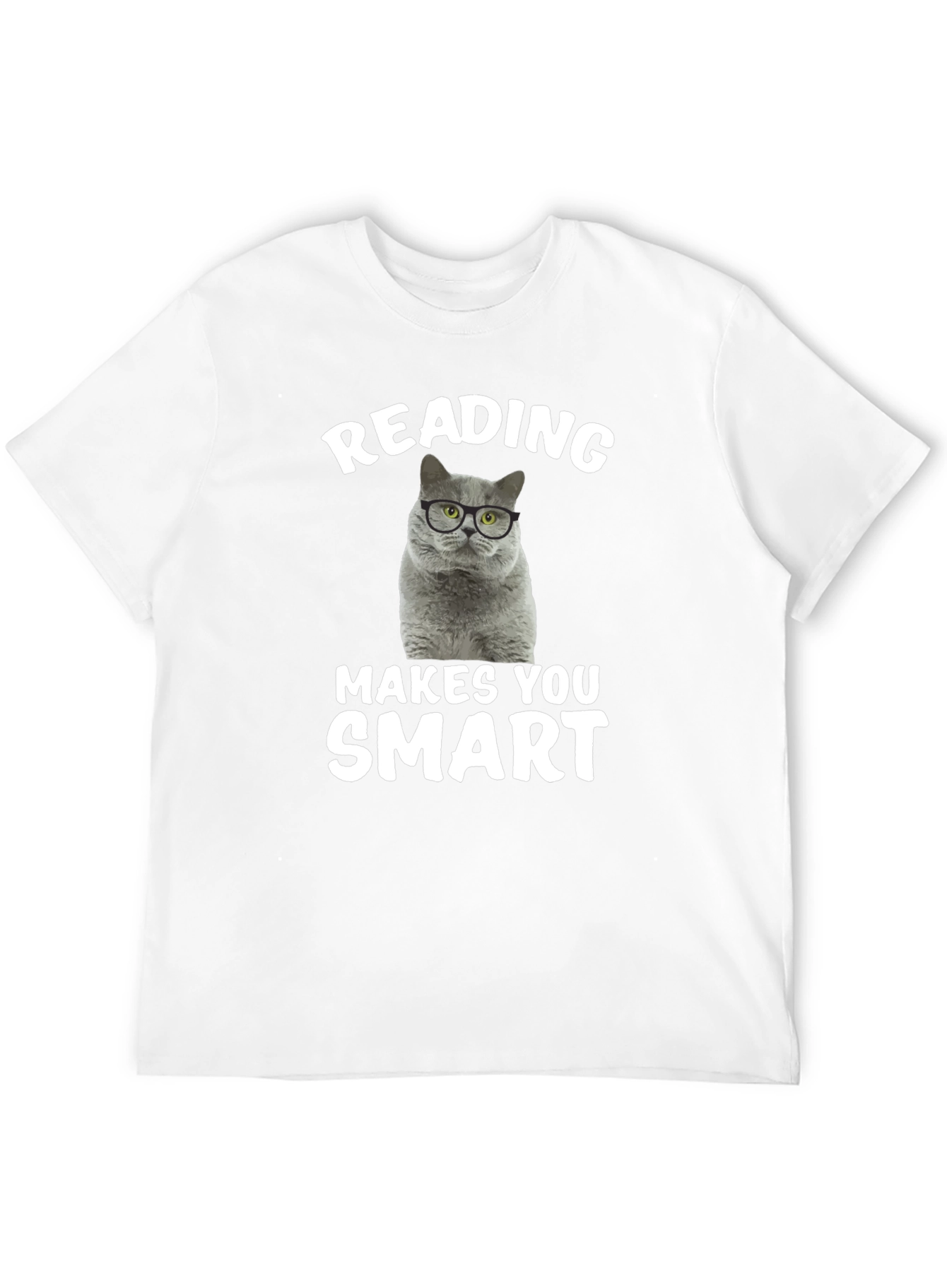 Reading Cat T-Shirt: Makes You Smart!