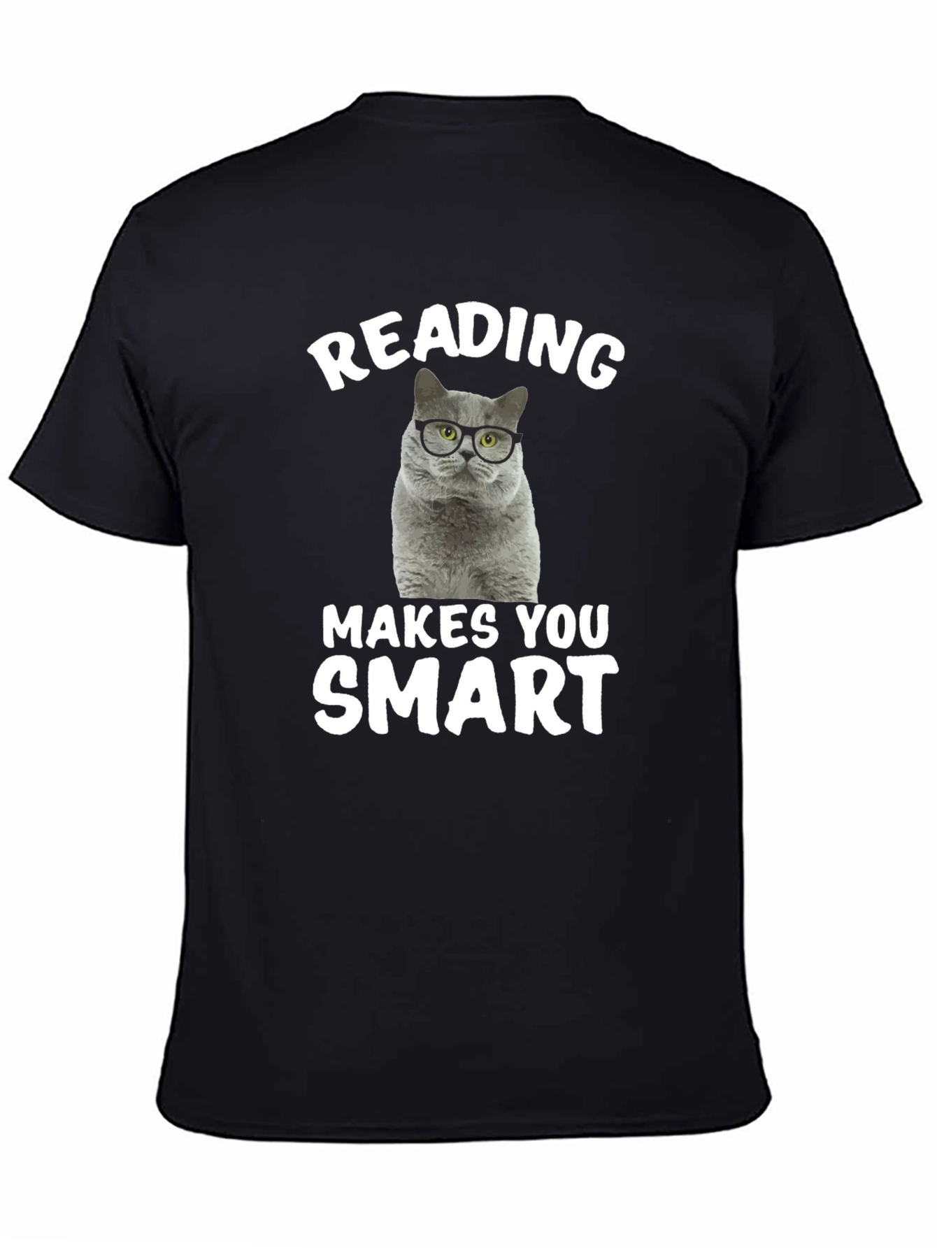Reading Cat T-Shirt: Makes You Smart!