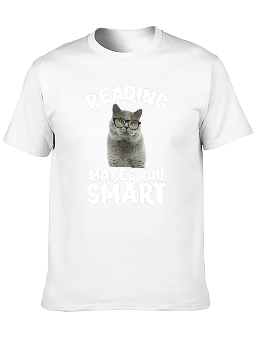Reading Cat T-Shirt: Makes You Smart!