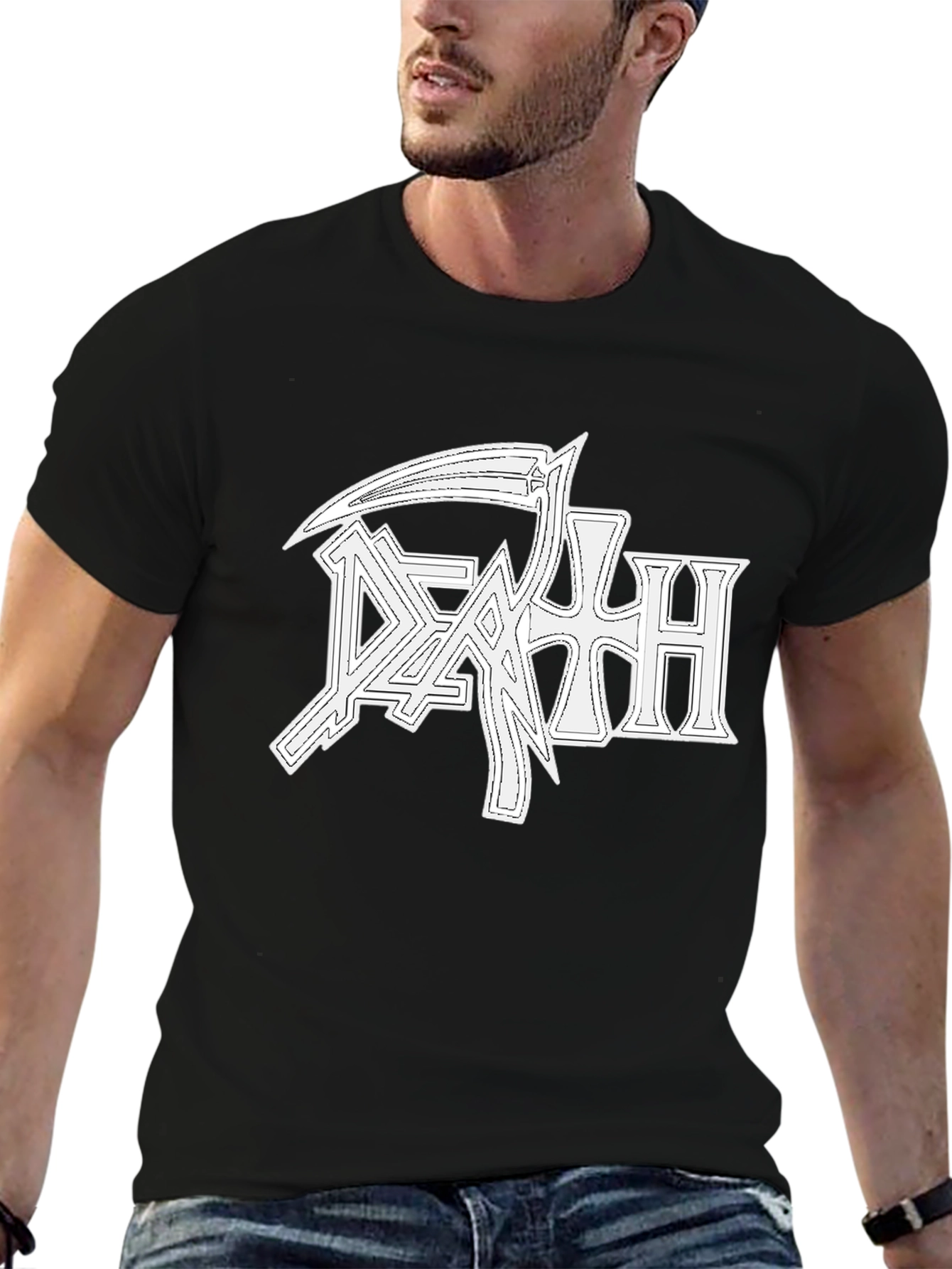 Death Metal Band Logo Black T-Shirt