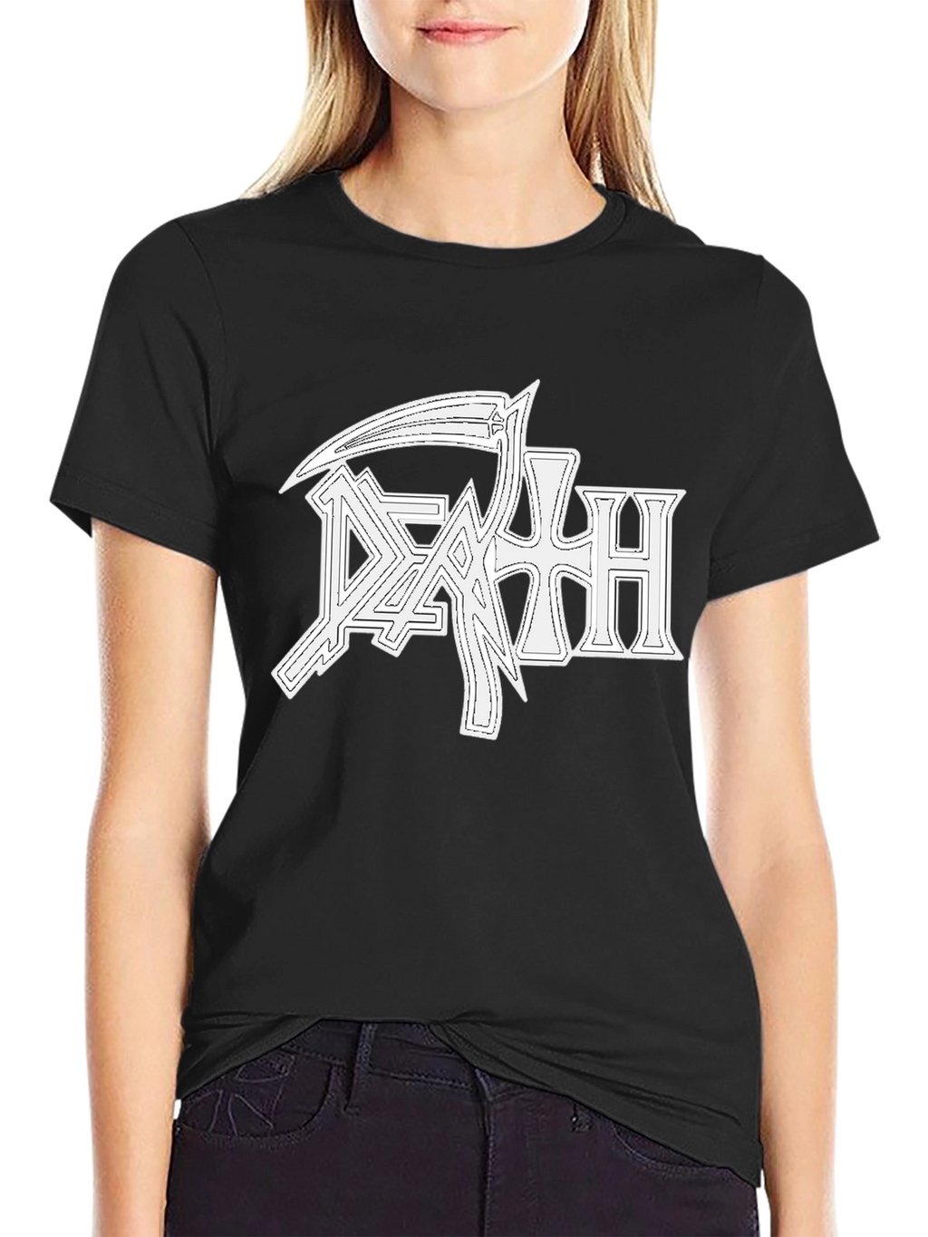 Death Metal Band Logo Black T-Shirt