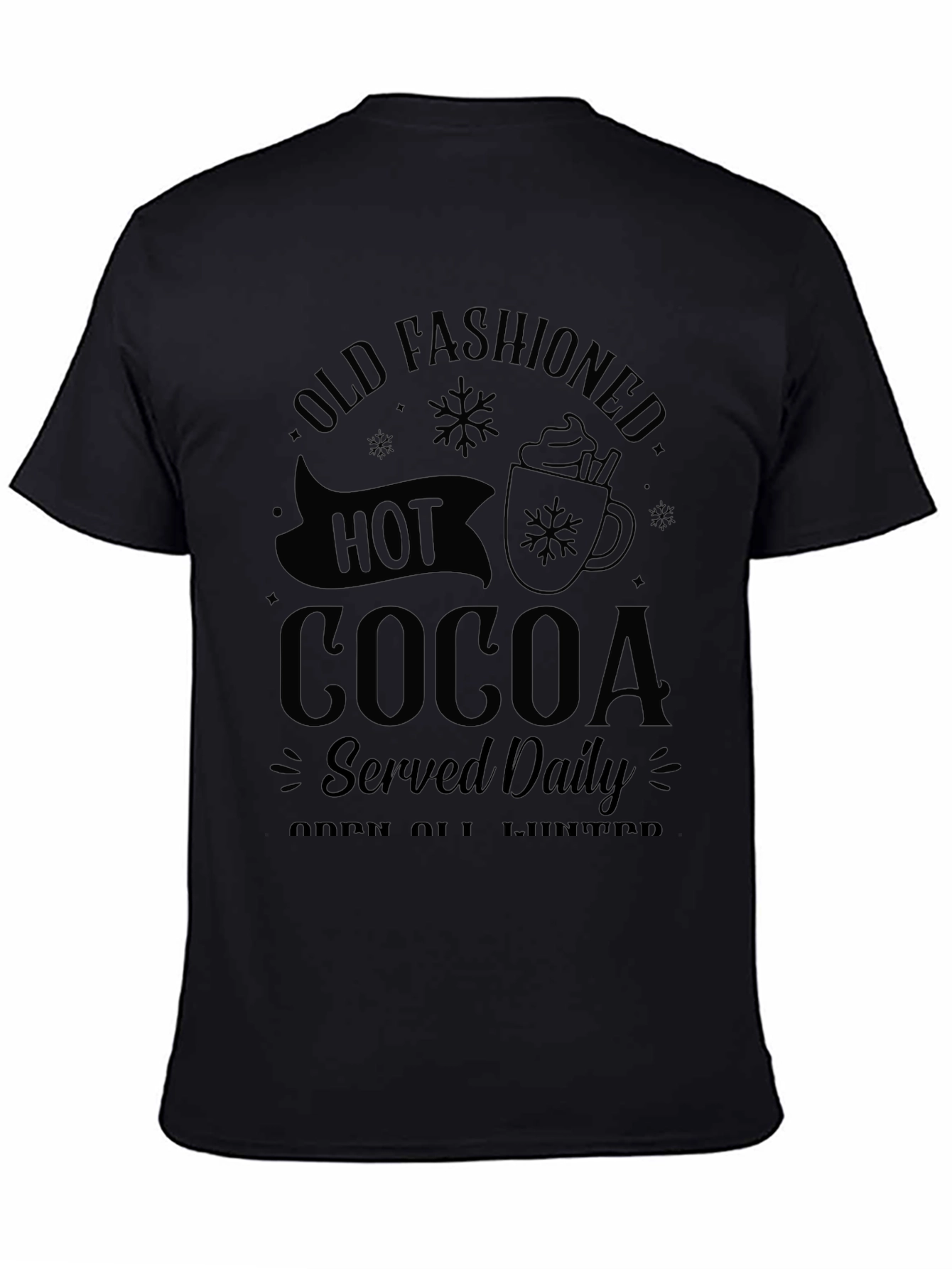 Old Fashioned Hot Cocoa T-Shirt - Winter Holiday Tee