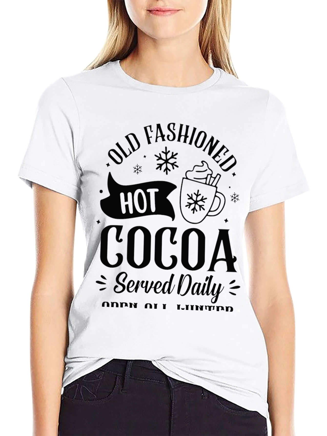 Old Fashioned Hot Cocoa T-Shirt - Winter Holiday Tee