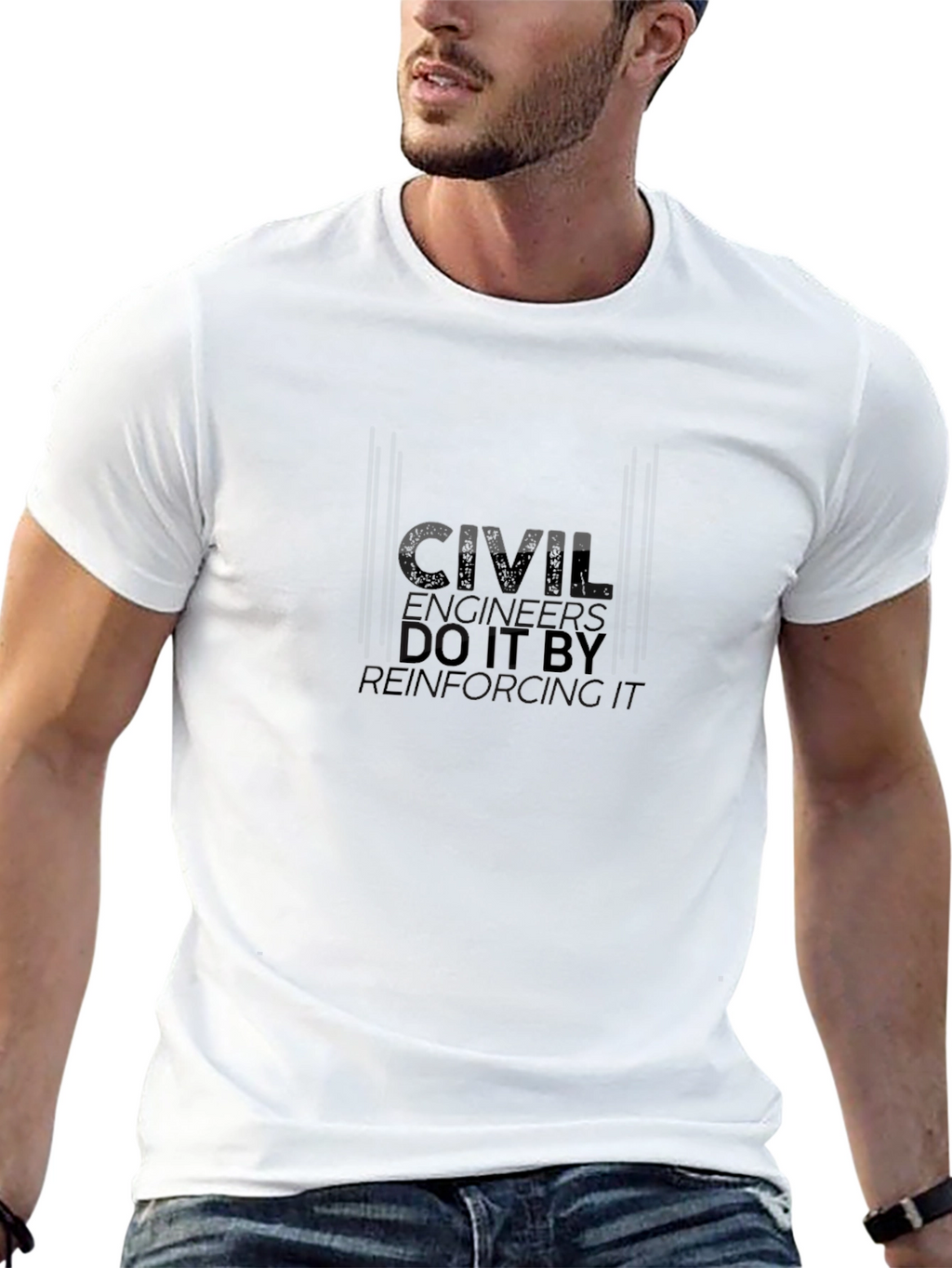 Civil Engineer Humor Black T-Shirt
