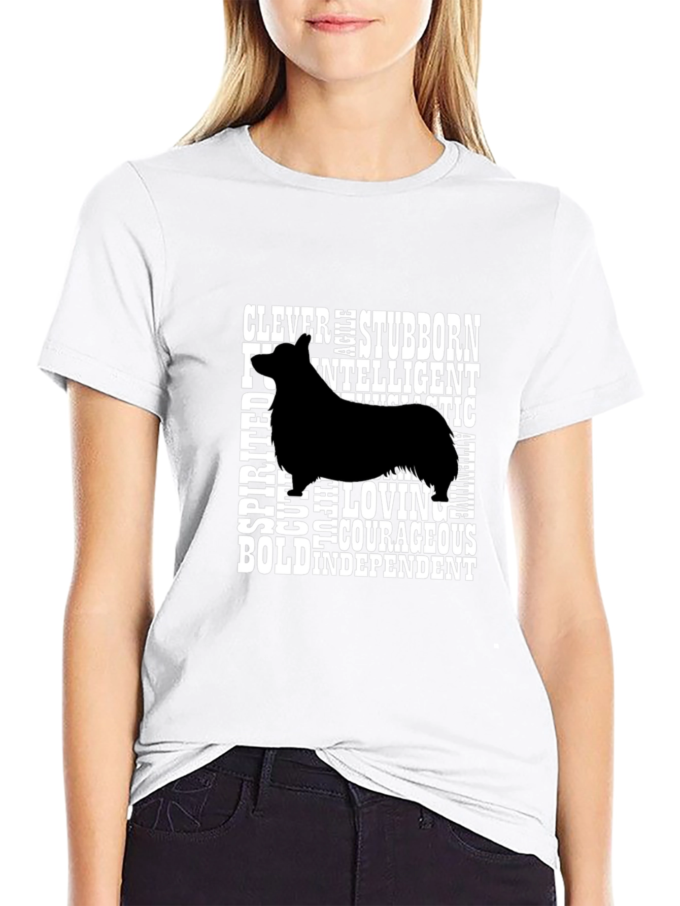Dog Breed Trait Graphic Tee - Black