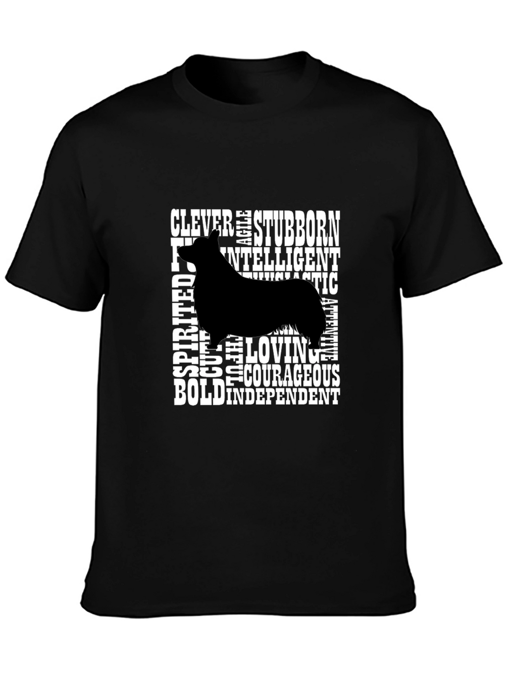 Dog Breed Trait Graphic Tee - Black