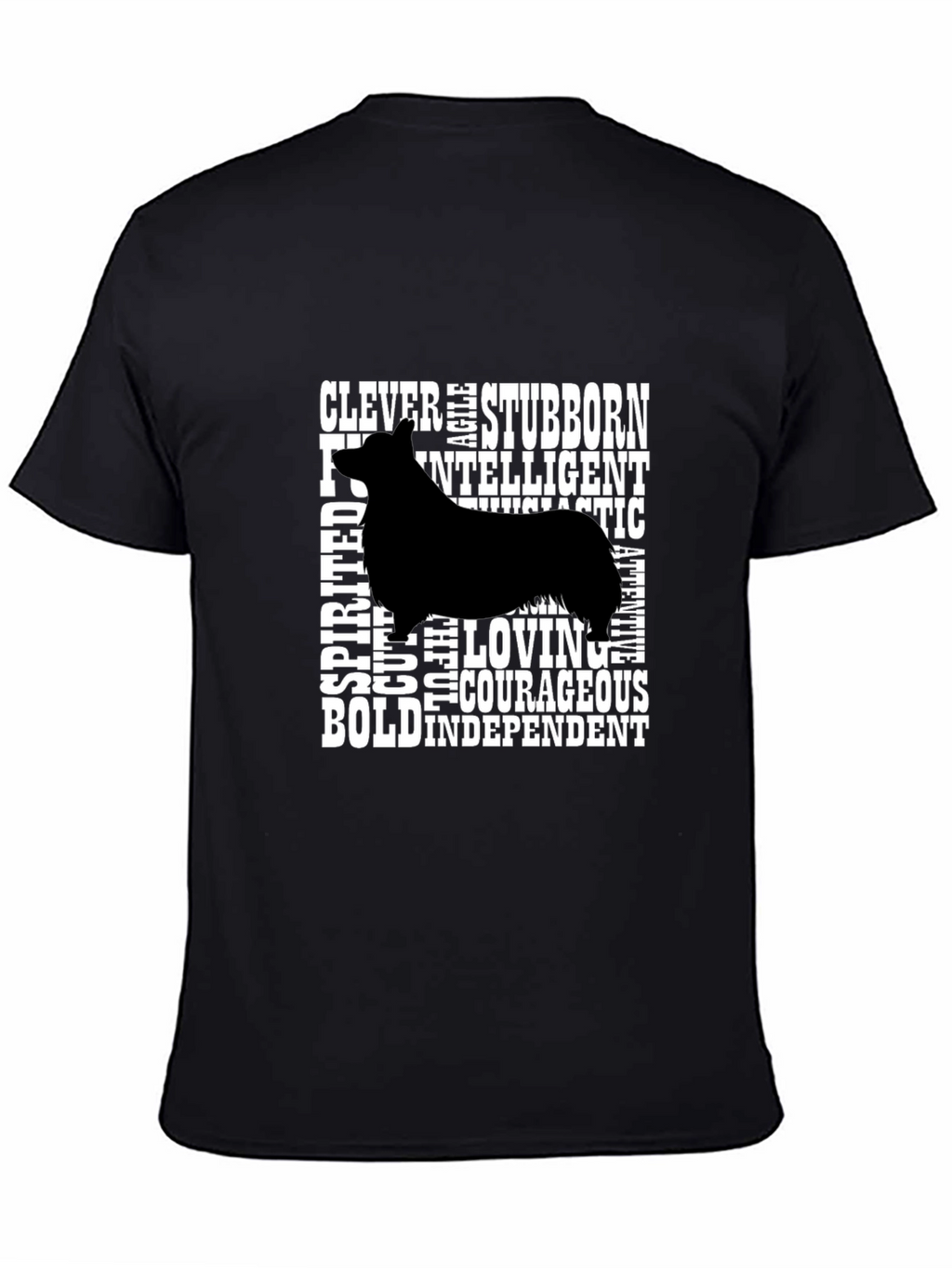Dog Breed Trait Graphic Tee - Black
