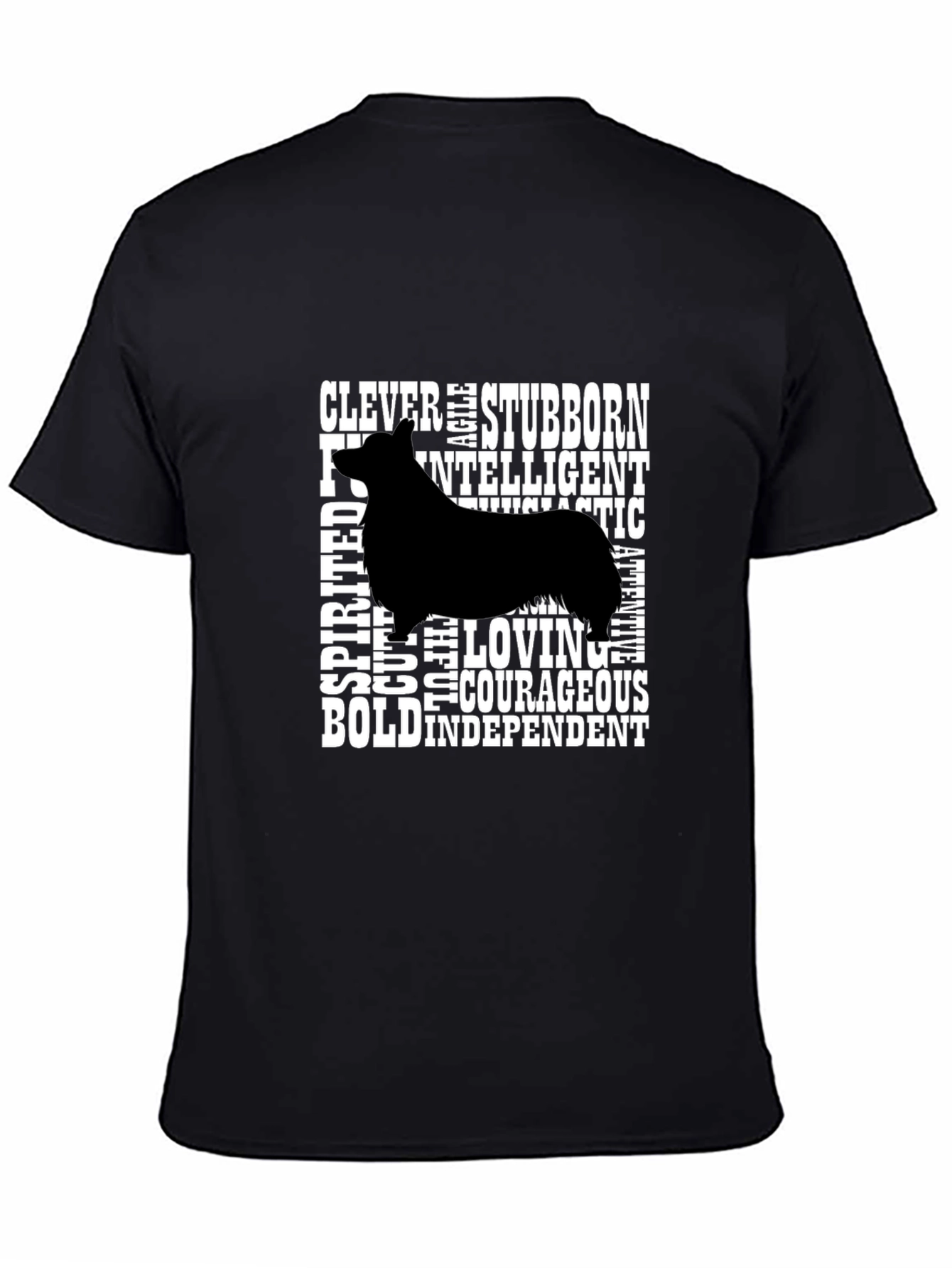 Dog Breed Trait Graphic Tee - Black