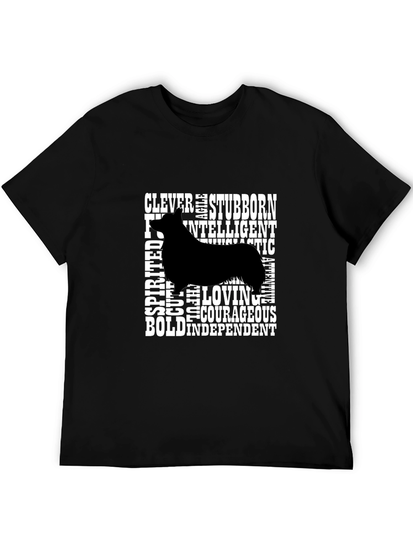 Dog Breed Trait Graphic Tee - Black