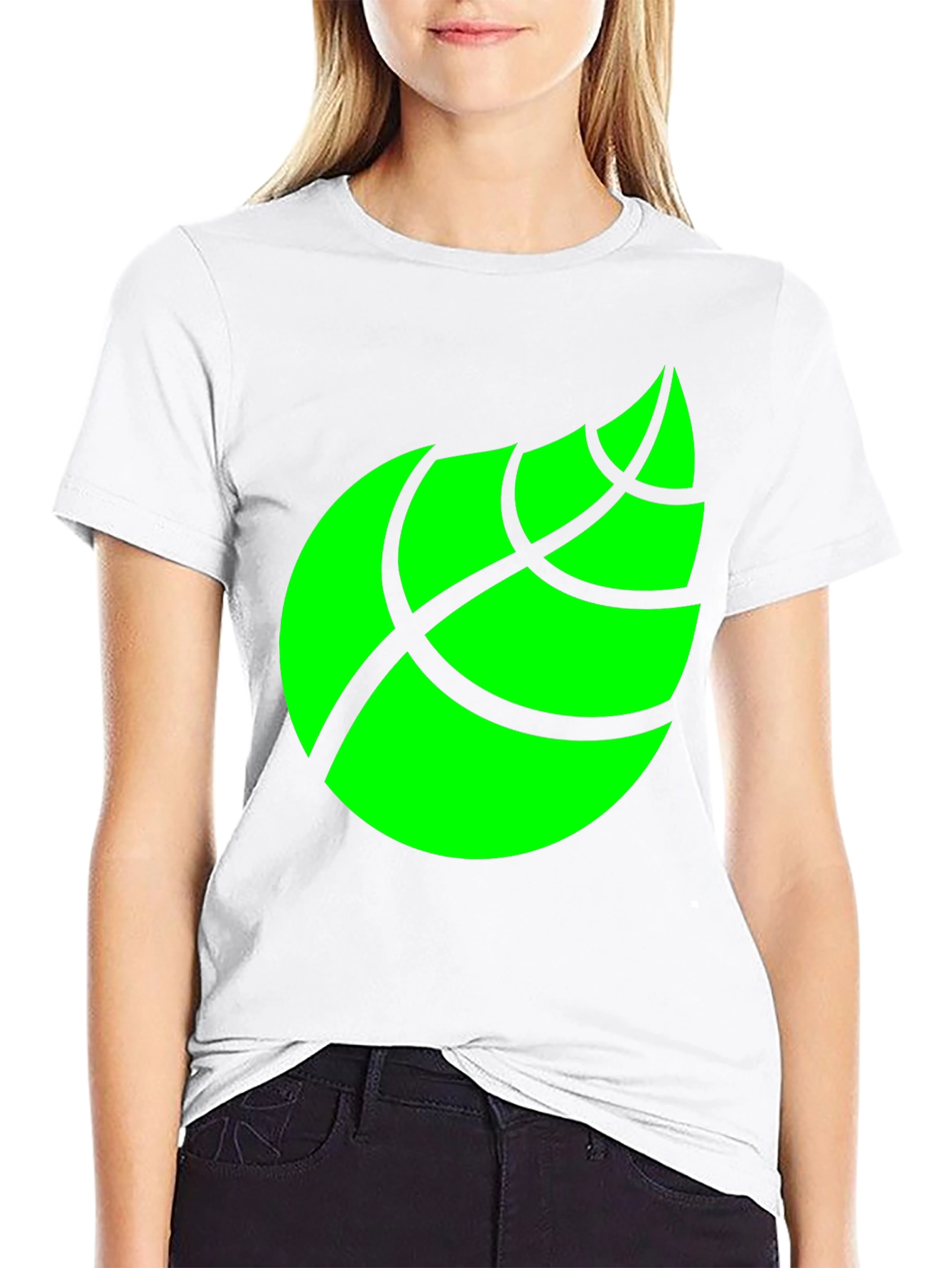 Leaf Graphic Black T-Shirt for Men