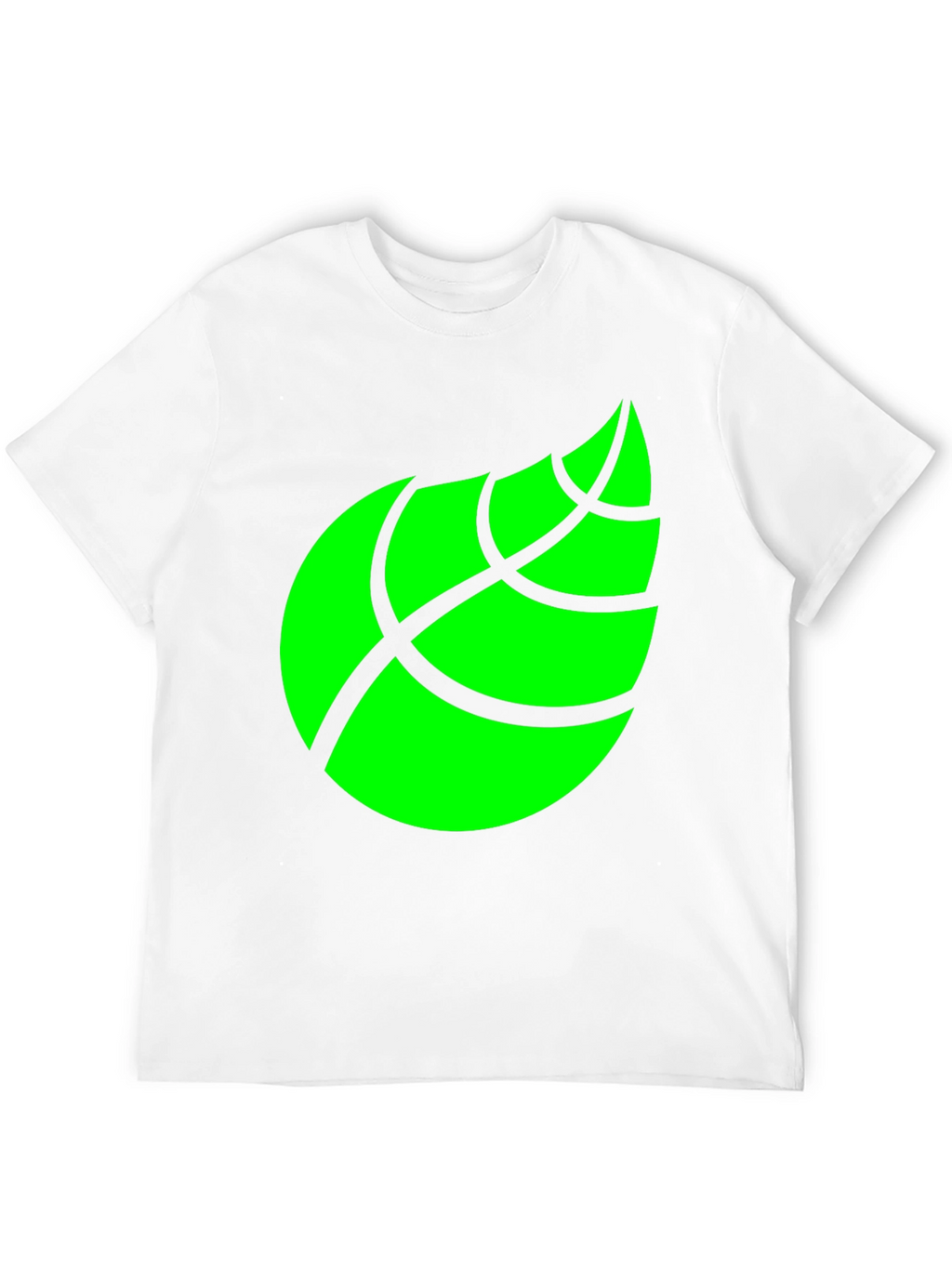 Leaf Graphic Black T-Shirt for Men