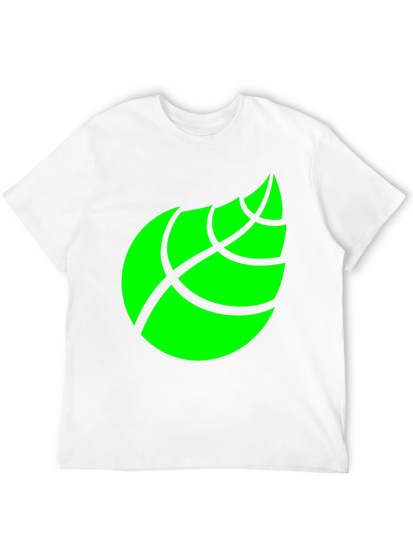 Leaf Graphic Black T-Shirt for Men
