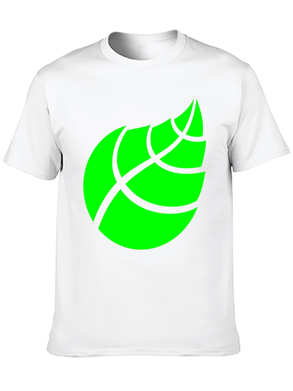 Leaf Graphic Black T-Shirt for Men
