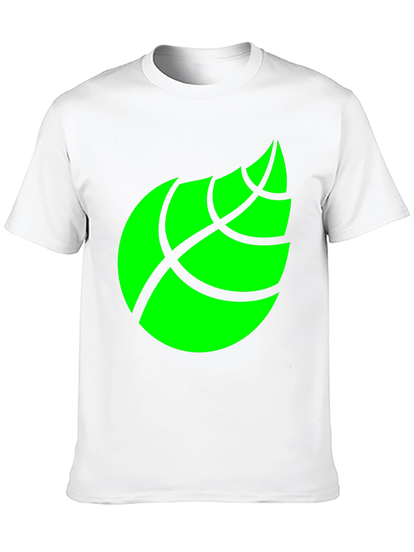 Leaf Graphic Black T-Shirt for Men