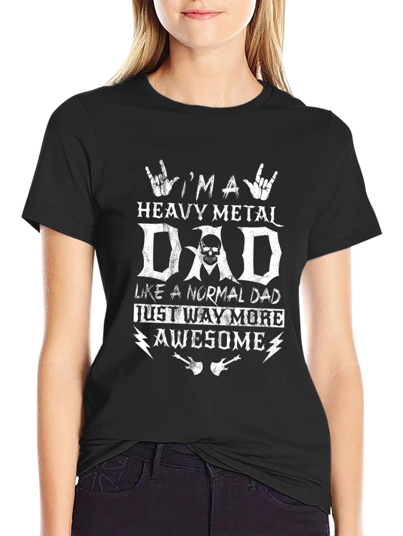 Heavy Metal Dad Graphic T-Shirt - Rock & Roll Fathers Day Tee