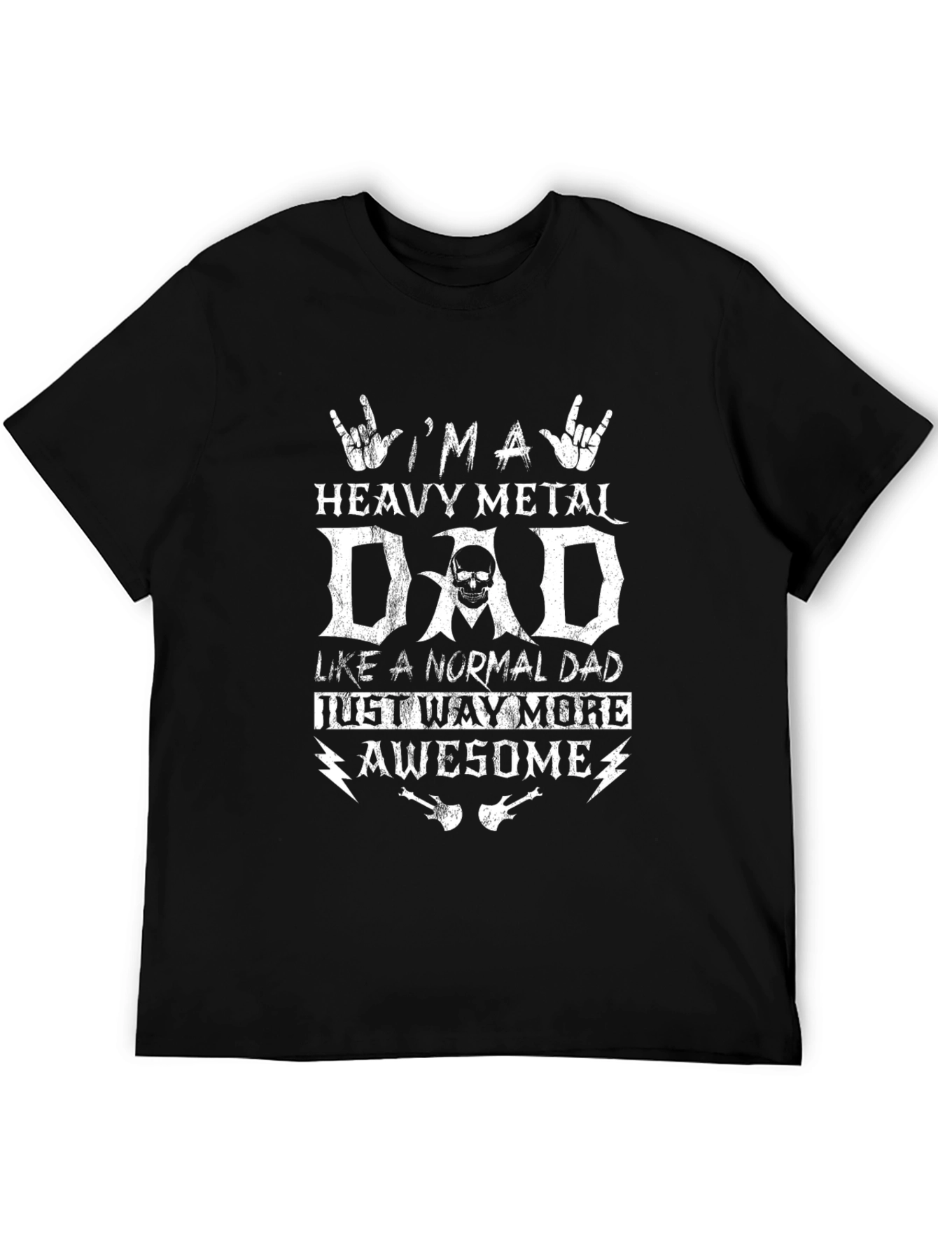 Heavy Metal Dad Graphic T-Shirt - Rock & Roll Fathers Day Tee