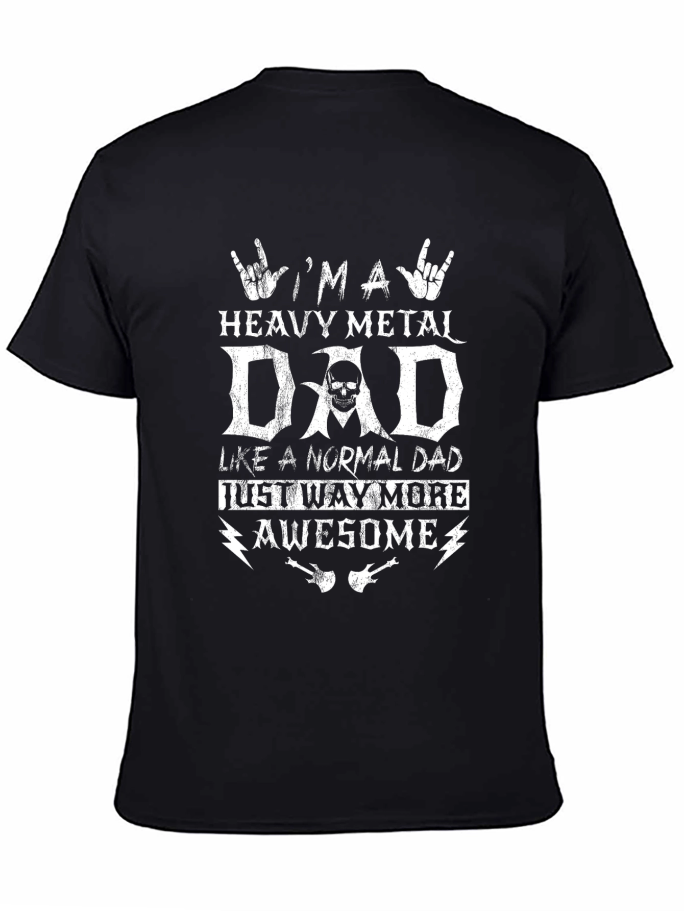 Heavy Metal Dad Graphic T-Shirt - Rock & Roll Fathers Day Tee