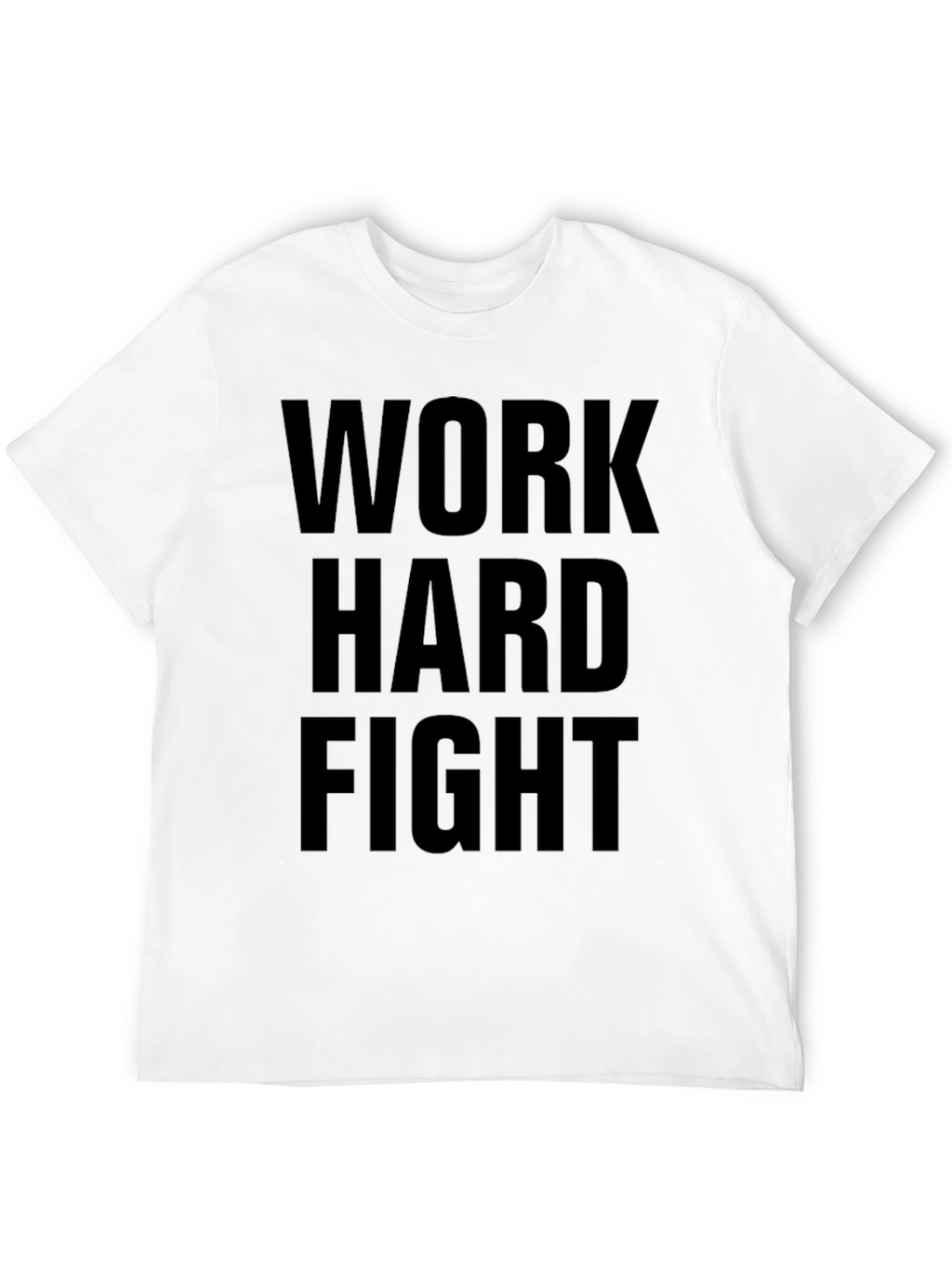 Work Hard Fight Black Graphic Tee