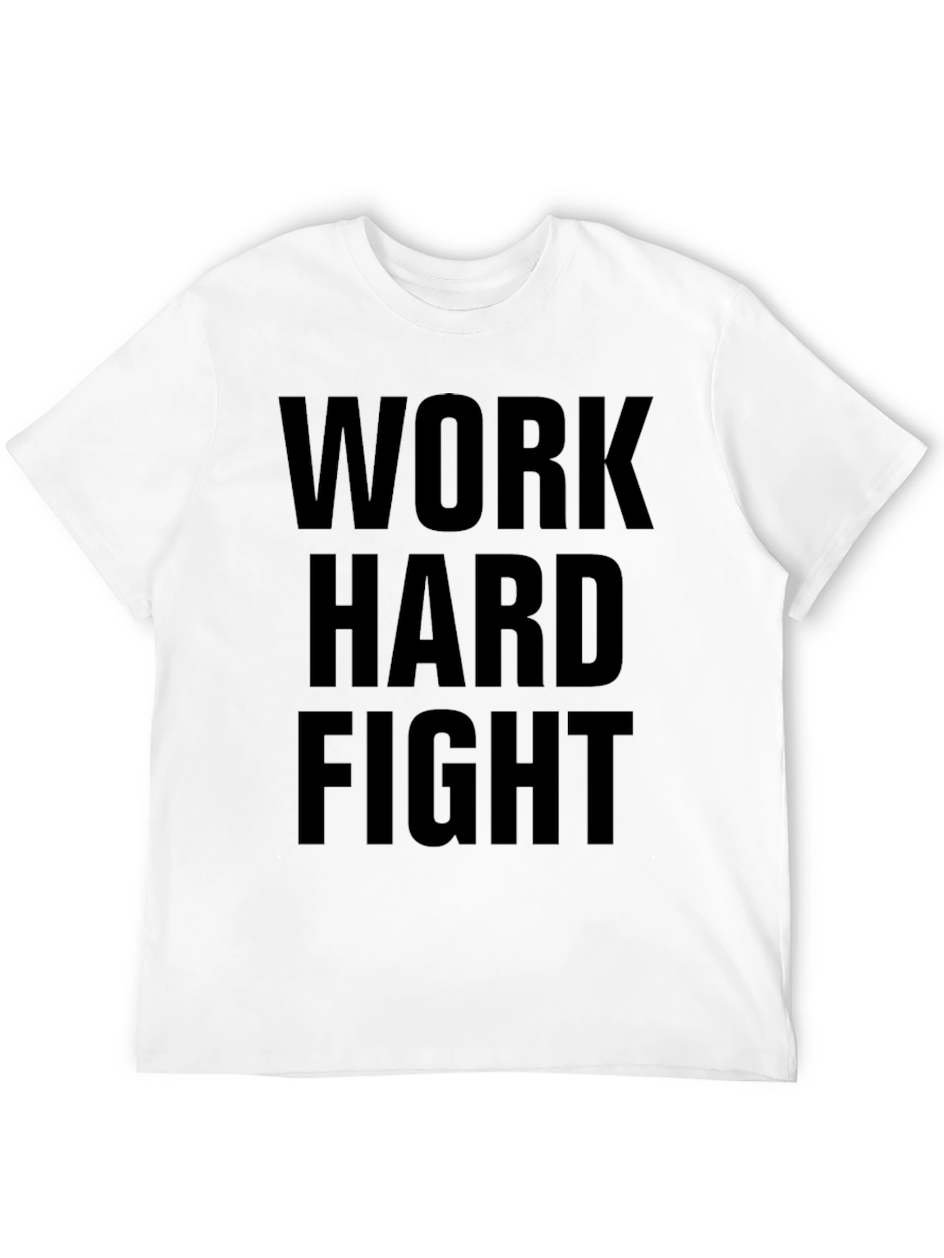 Work Hard Fight Black Graphic Tee