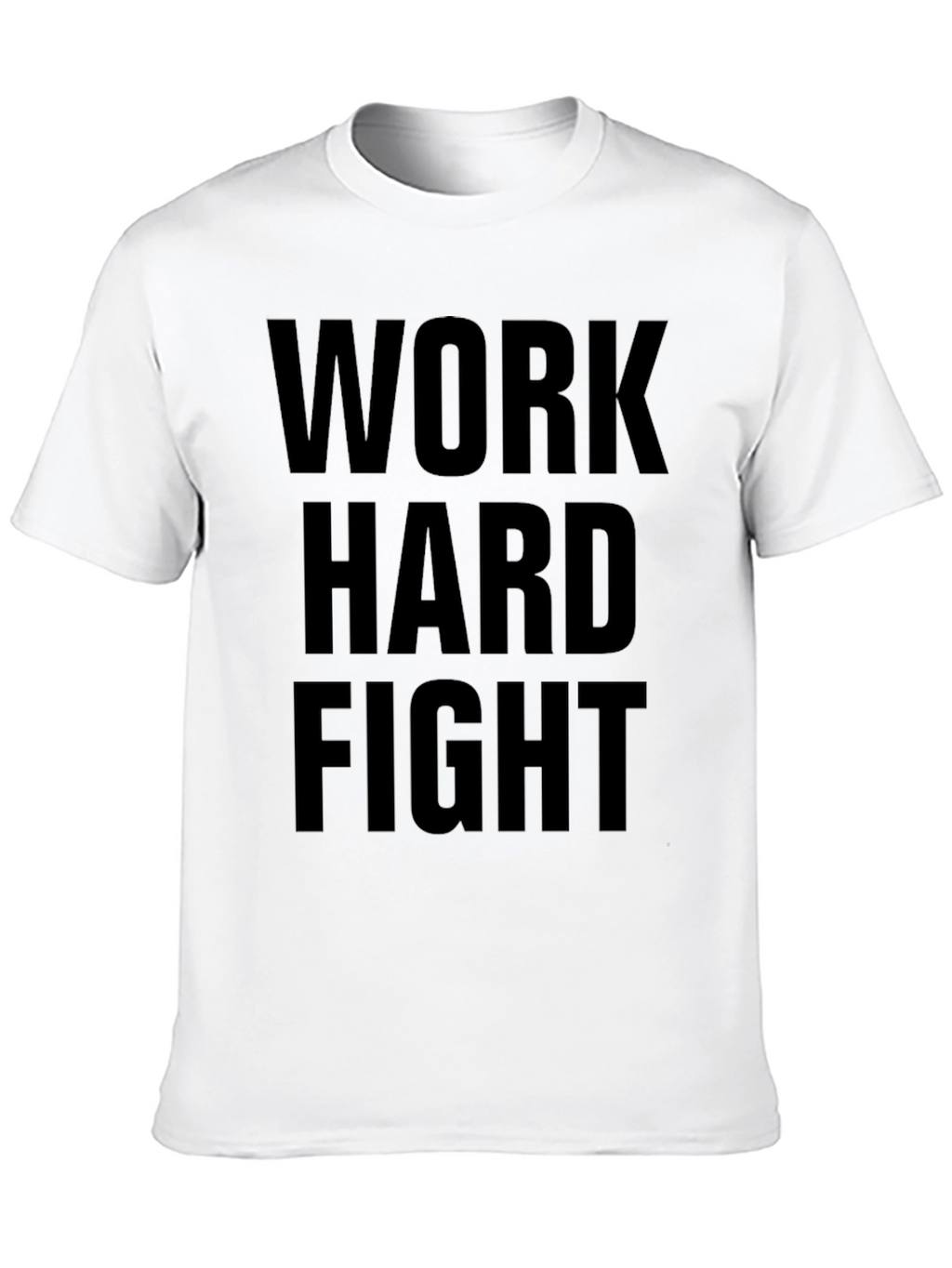 Work Hard Fight Black Graphic Tee