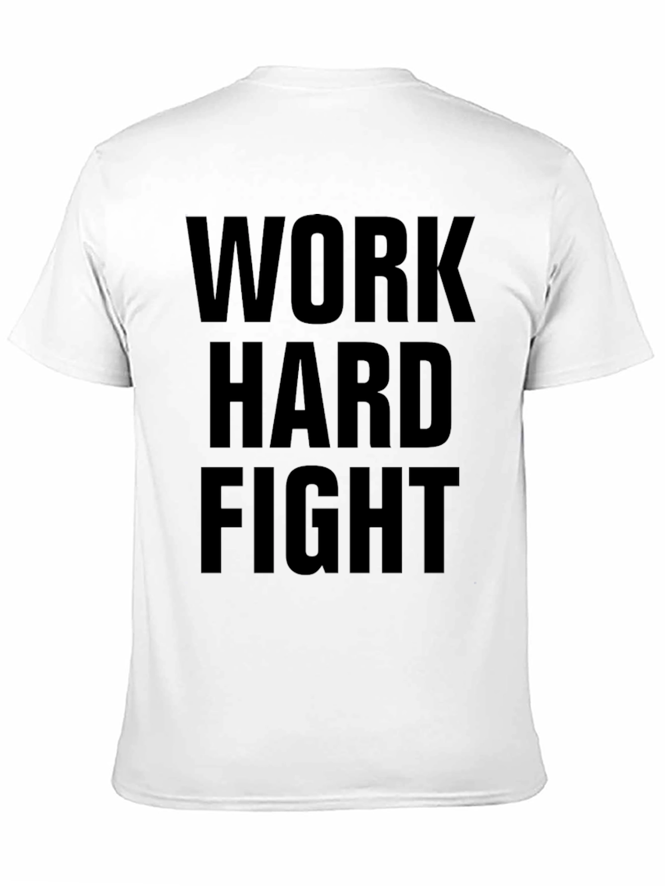 Work Hard Fight Black Graphic Tee