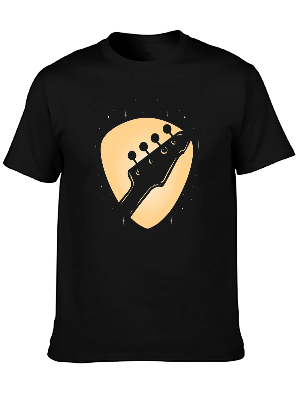 Bass Guitar Moon T-Shirt - Stylish Music Tee