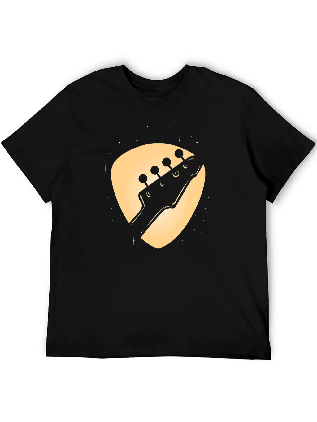 Bass Guitar Moon T-Shirt - Stylish Music Tee