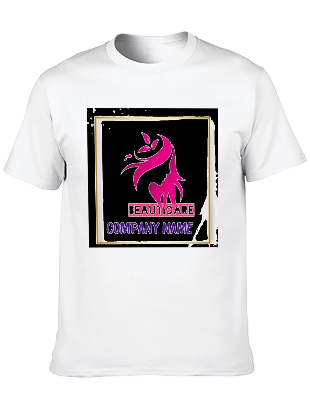 BeautiCare Black Graphic T-Shirt