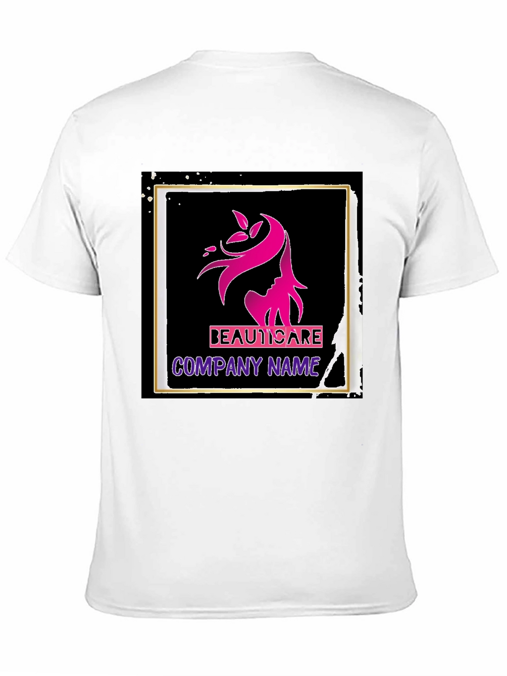 BeautiCare Black Graphic T-Shirt