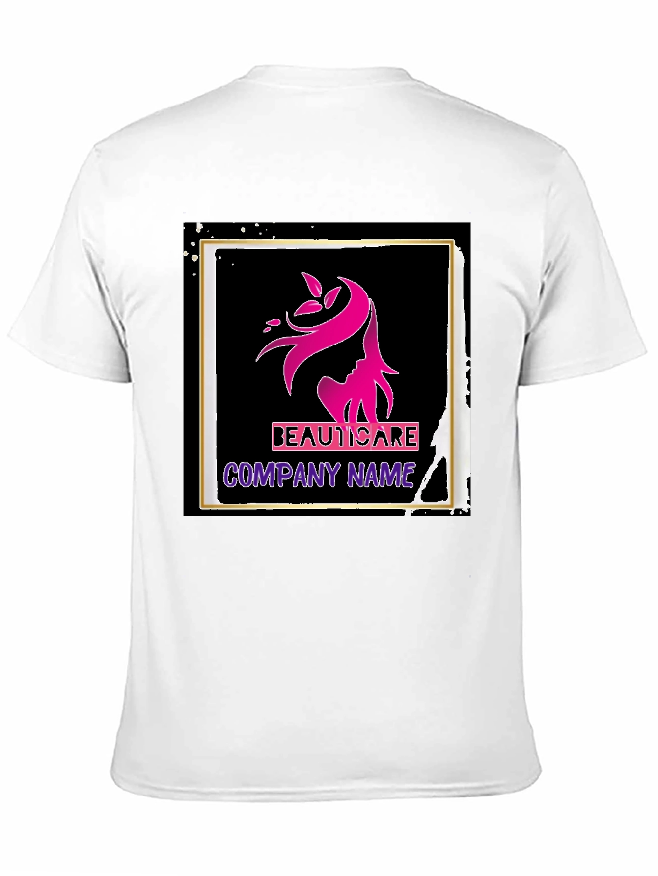 BeautiCare Black Graphic T-Shirt