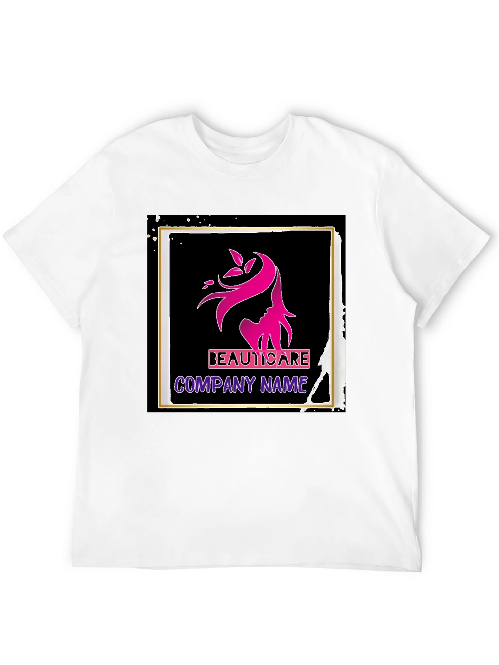 BeautiCare Black Graphic T-Shirt