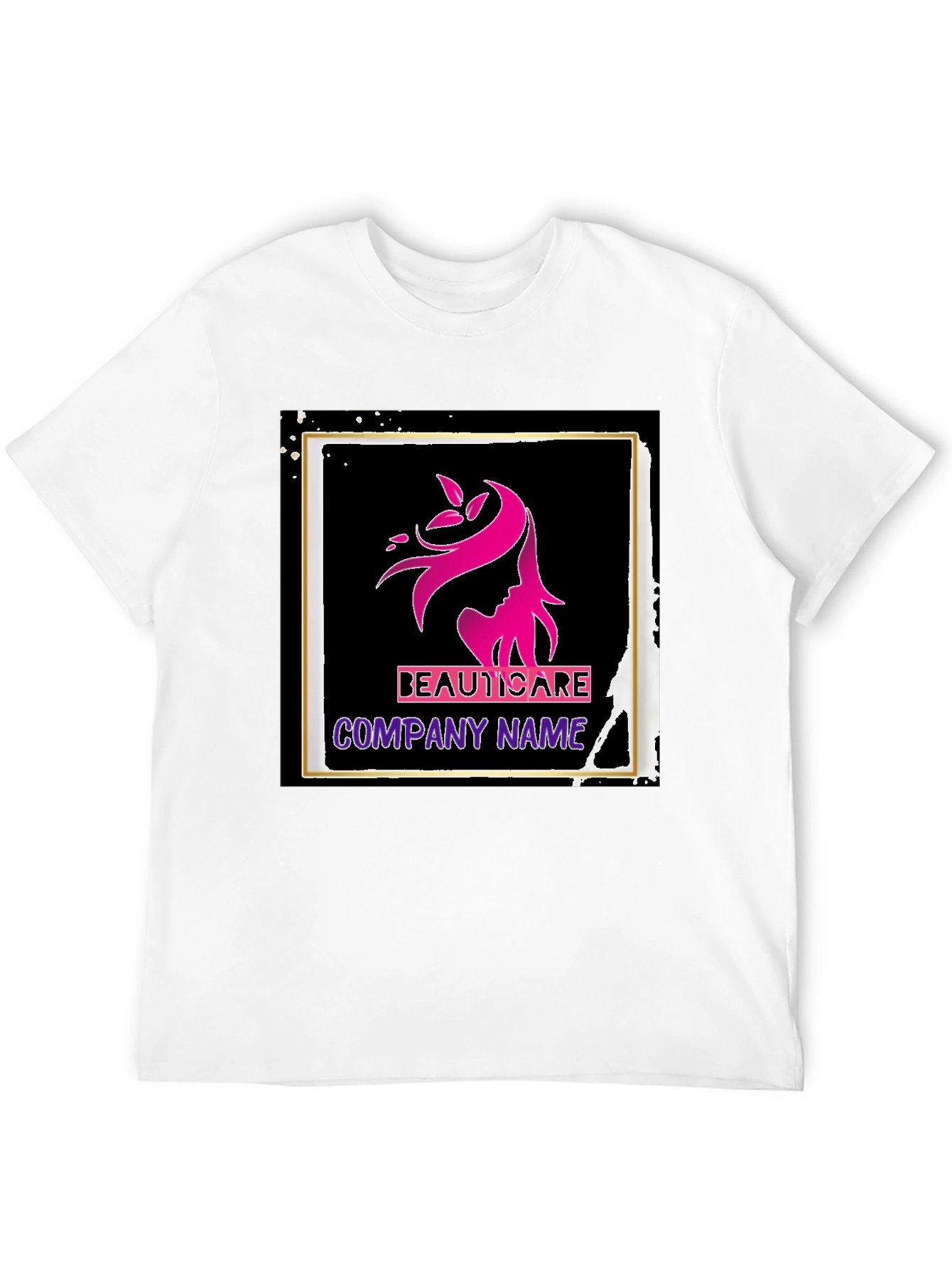 BeautiCare Black Graphic T-Shirt
