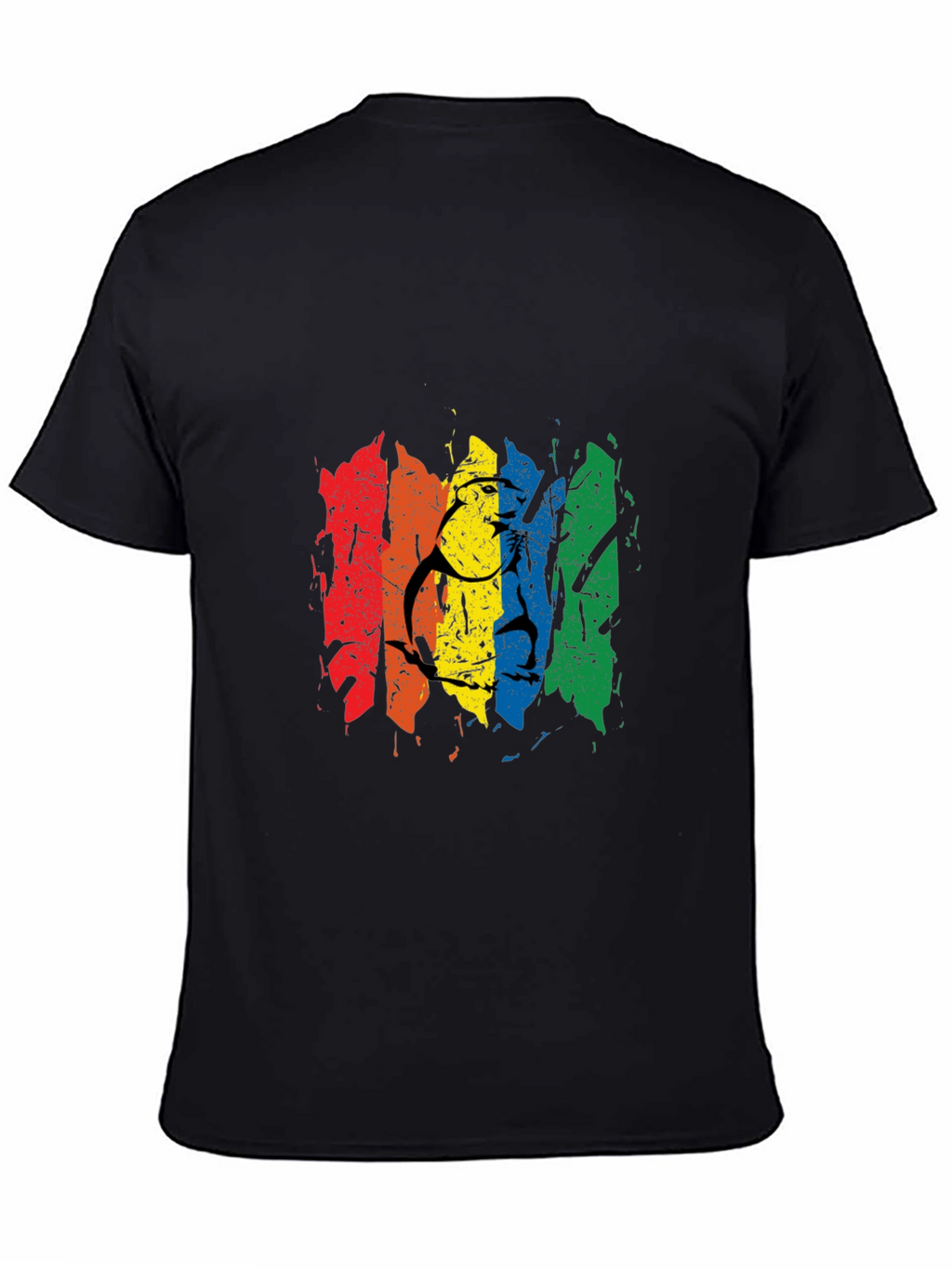 Rainbow Pride Graphic Tee - Mens Black T-Shirt