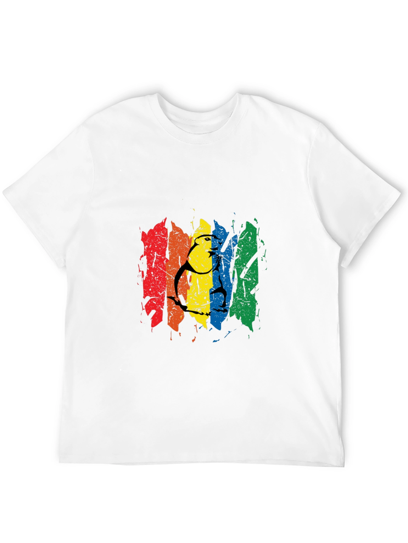 Rainbow Pride Graphic Tee - Mens Black T-Shirt