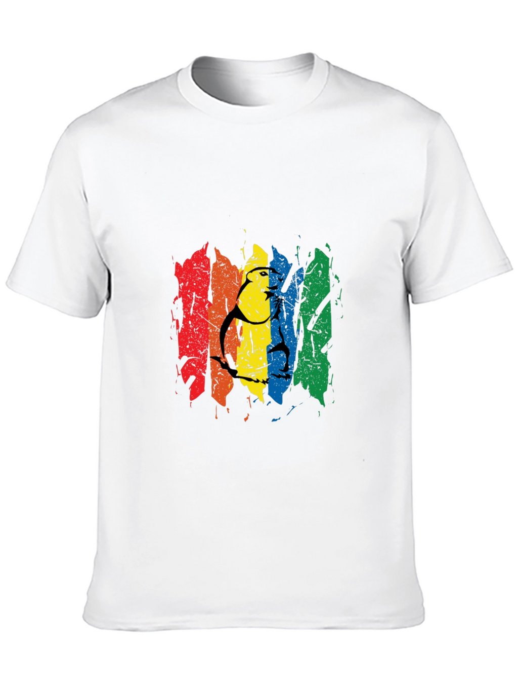 Rainbow Pride Graphic Tee - Mens Black T-Shirt