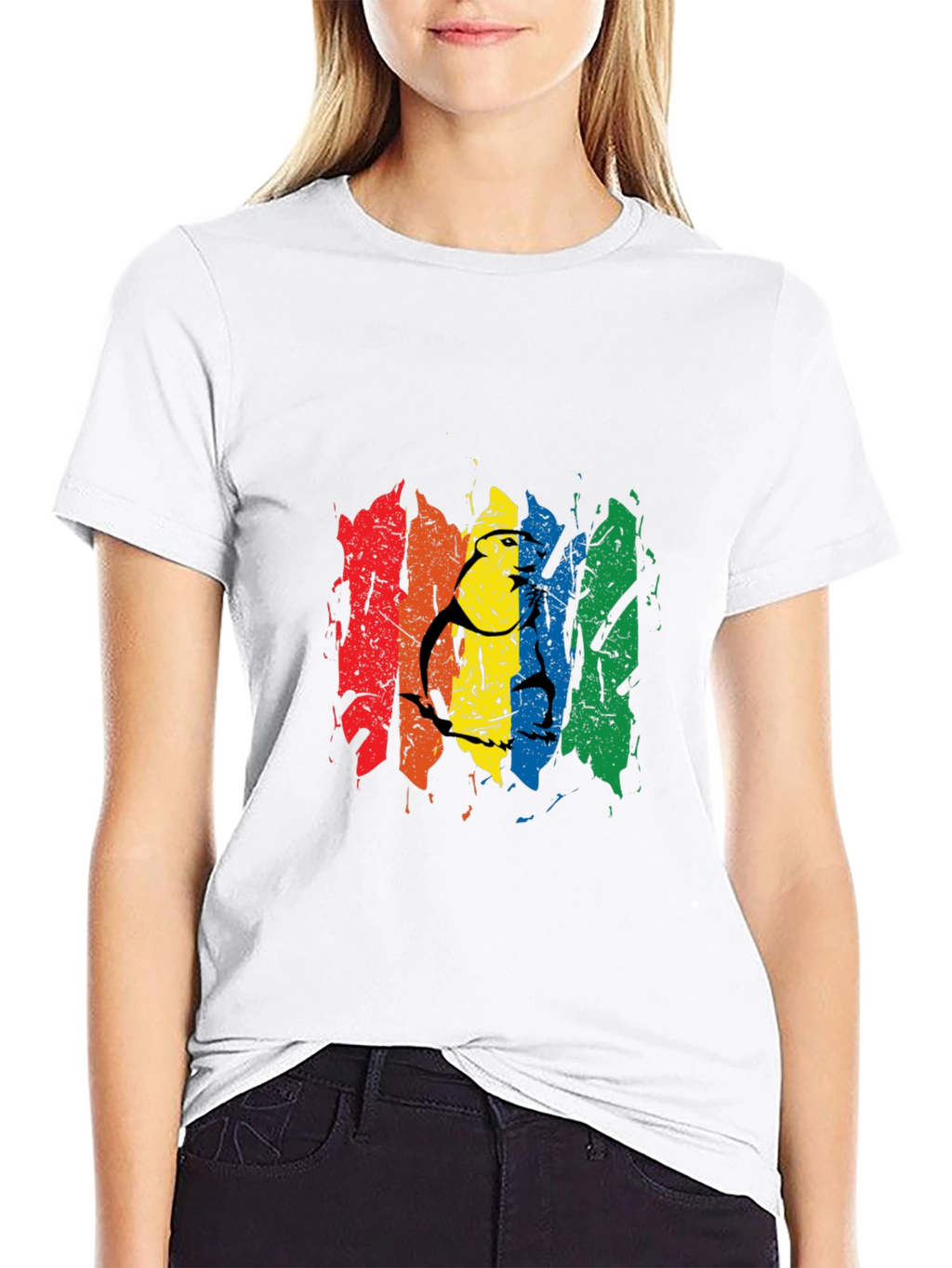 Rainbow Pride Graphic Tee - Mens Black T-Shirt