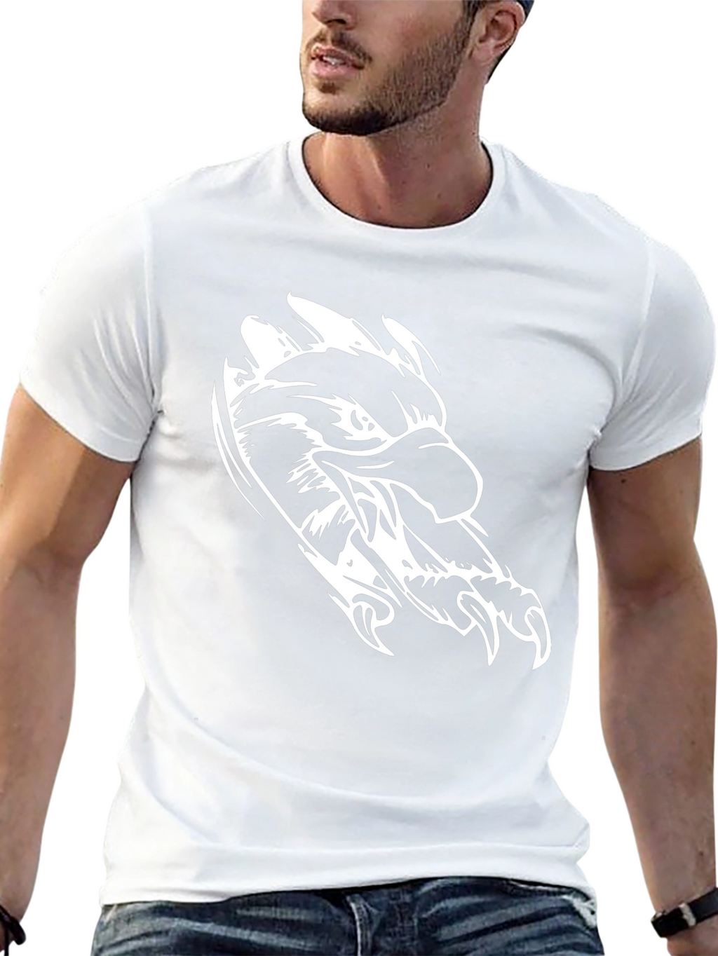 Black Eagle Graphic Tee - Stylish Mens T-Shirt