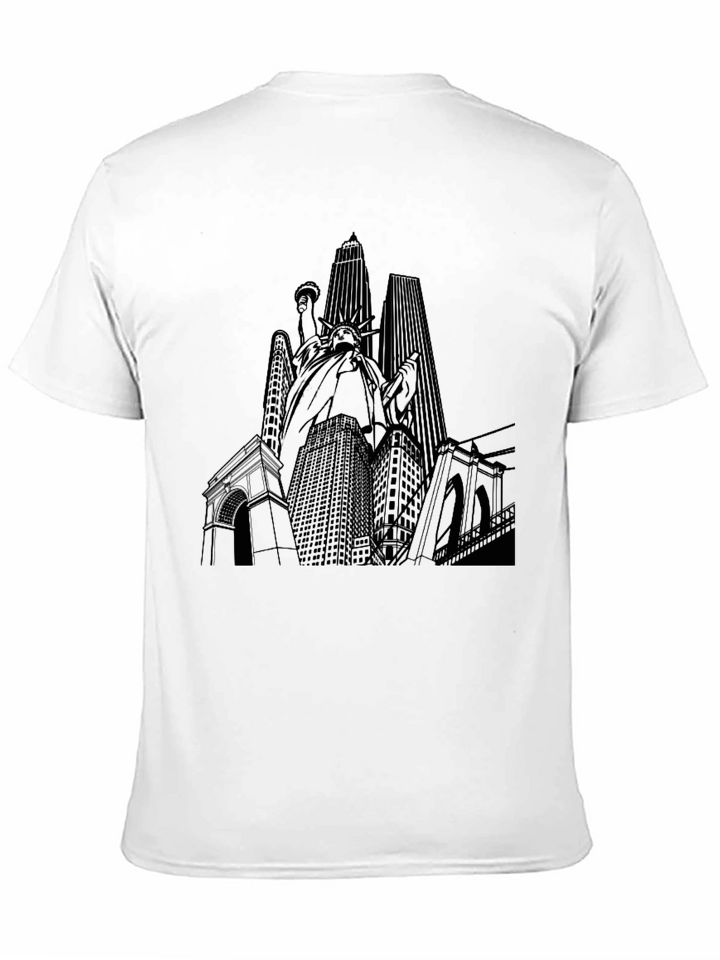 NYC Skyline Graphic Tee - Unisex Black T-Shirt