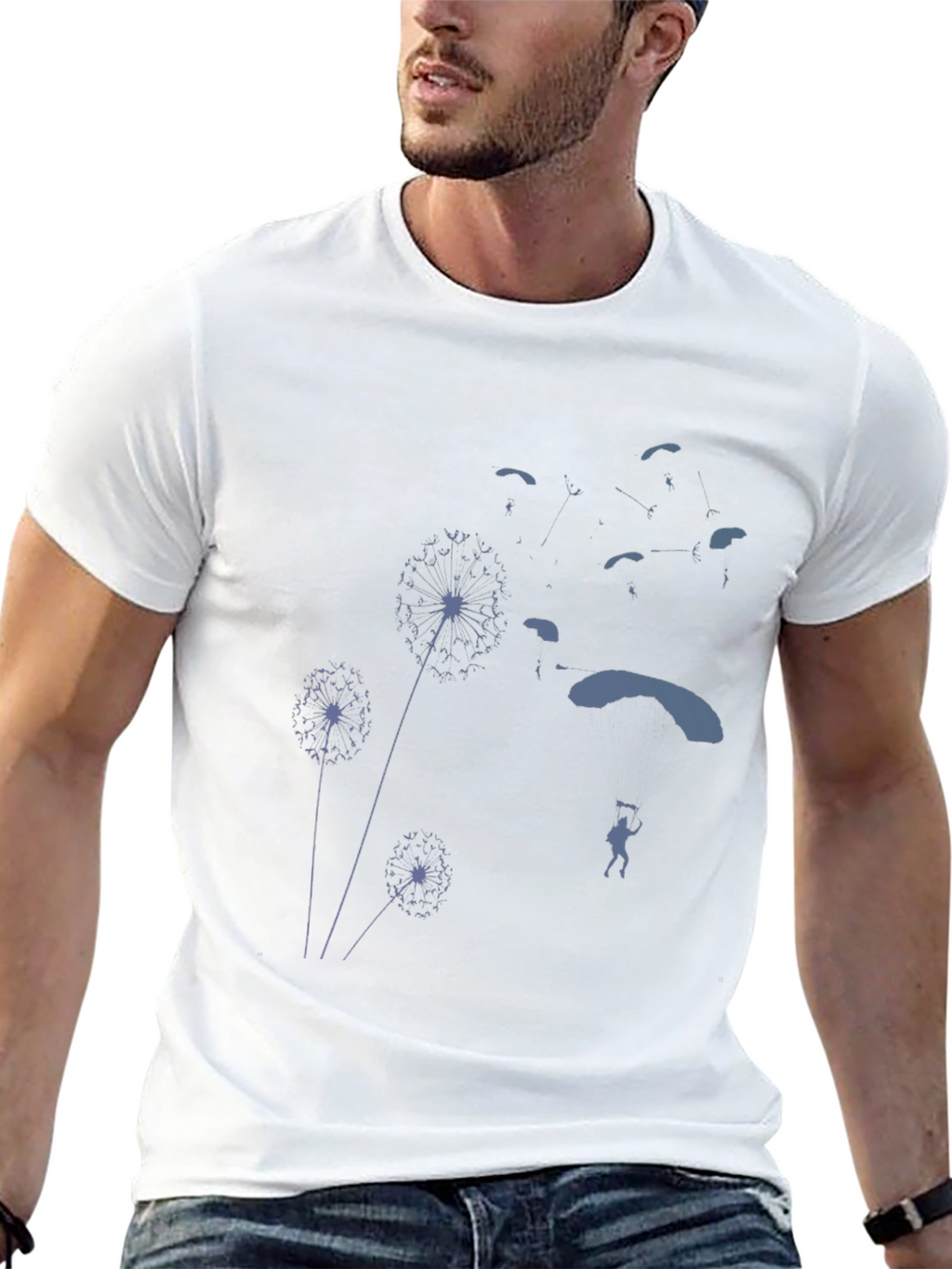 Dandelion Skydiving Graphic Tee