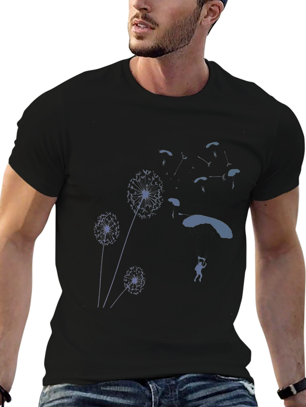 Dandelion Skydiving Graphic Tee