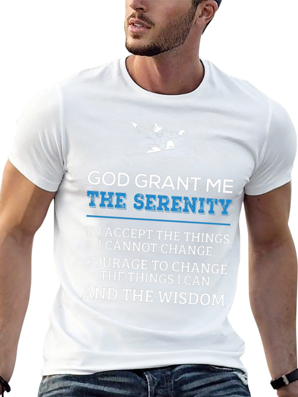 Serenity Prayer Graphic Tee - Comfort & Wisdom