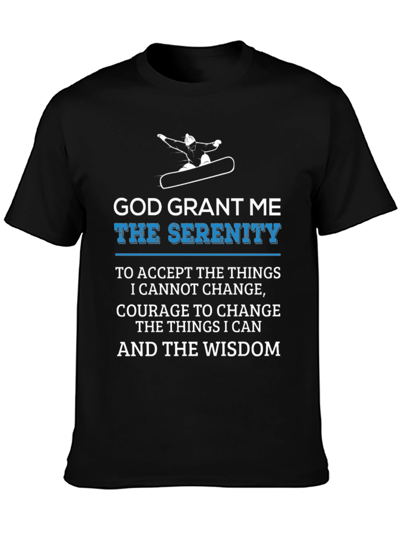 Serenity Prayer Graphic Tee - Comfort & Wisdom