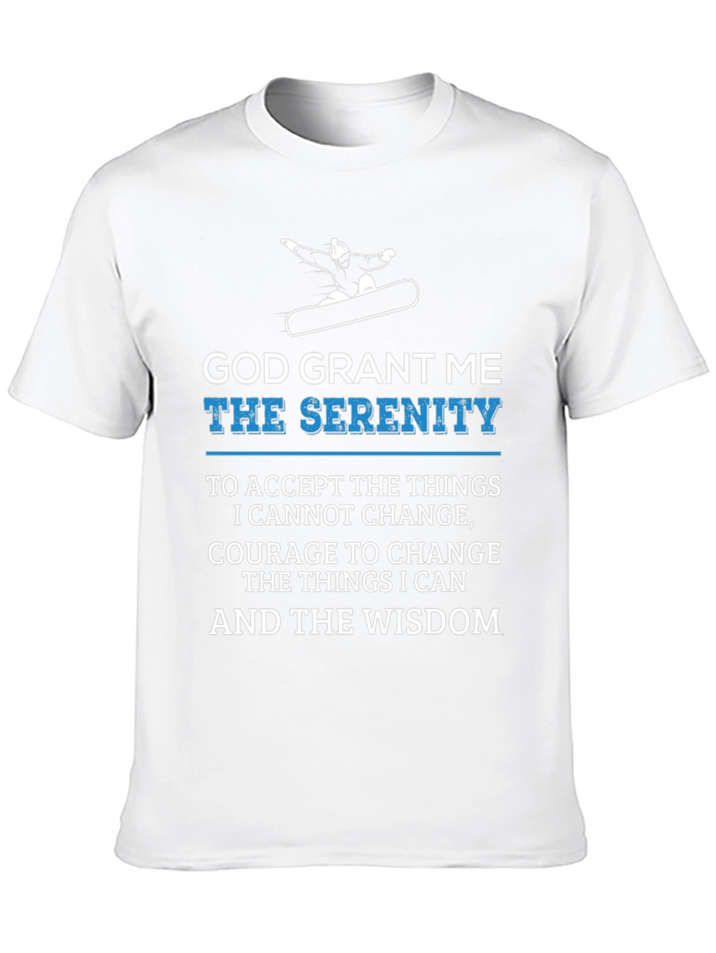 Serenity Prayer Graphic Tee - Comfort & Wisdom