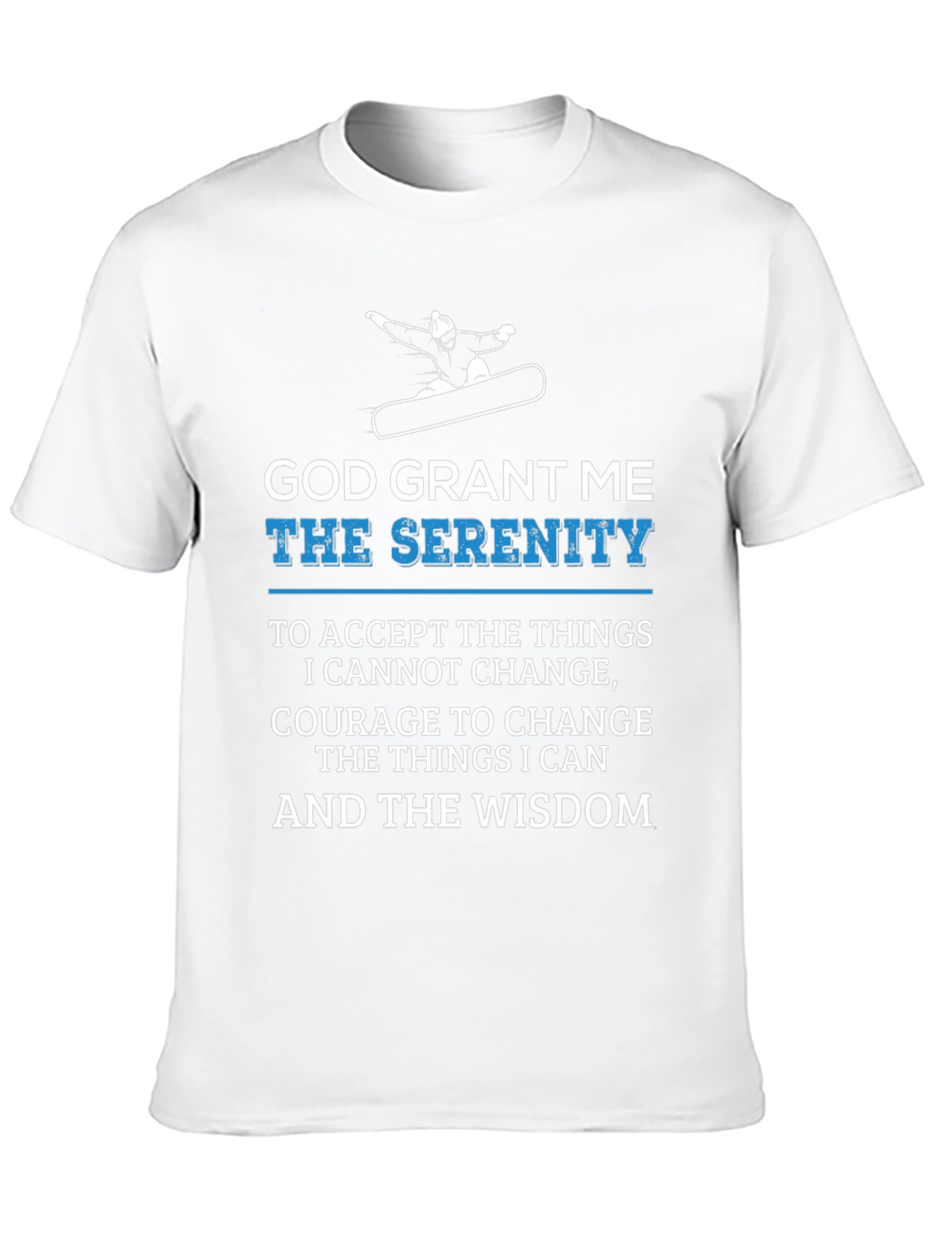 Serenity Prayer Graphic Tee - Comfort & Wisdom