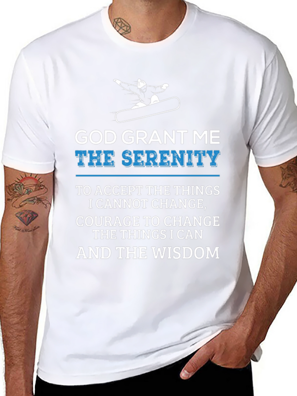 Serenity Prayer Graphic Tee - Comfort & Wisdom