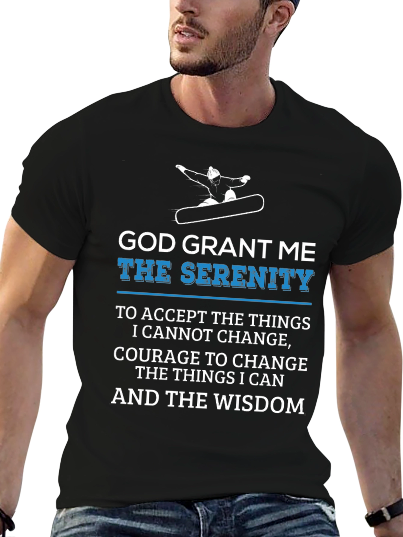 Serenity Prayer Graphic Tee - Comfort & Wisdom