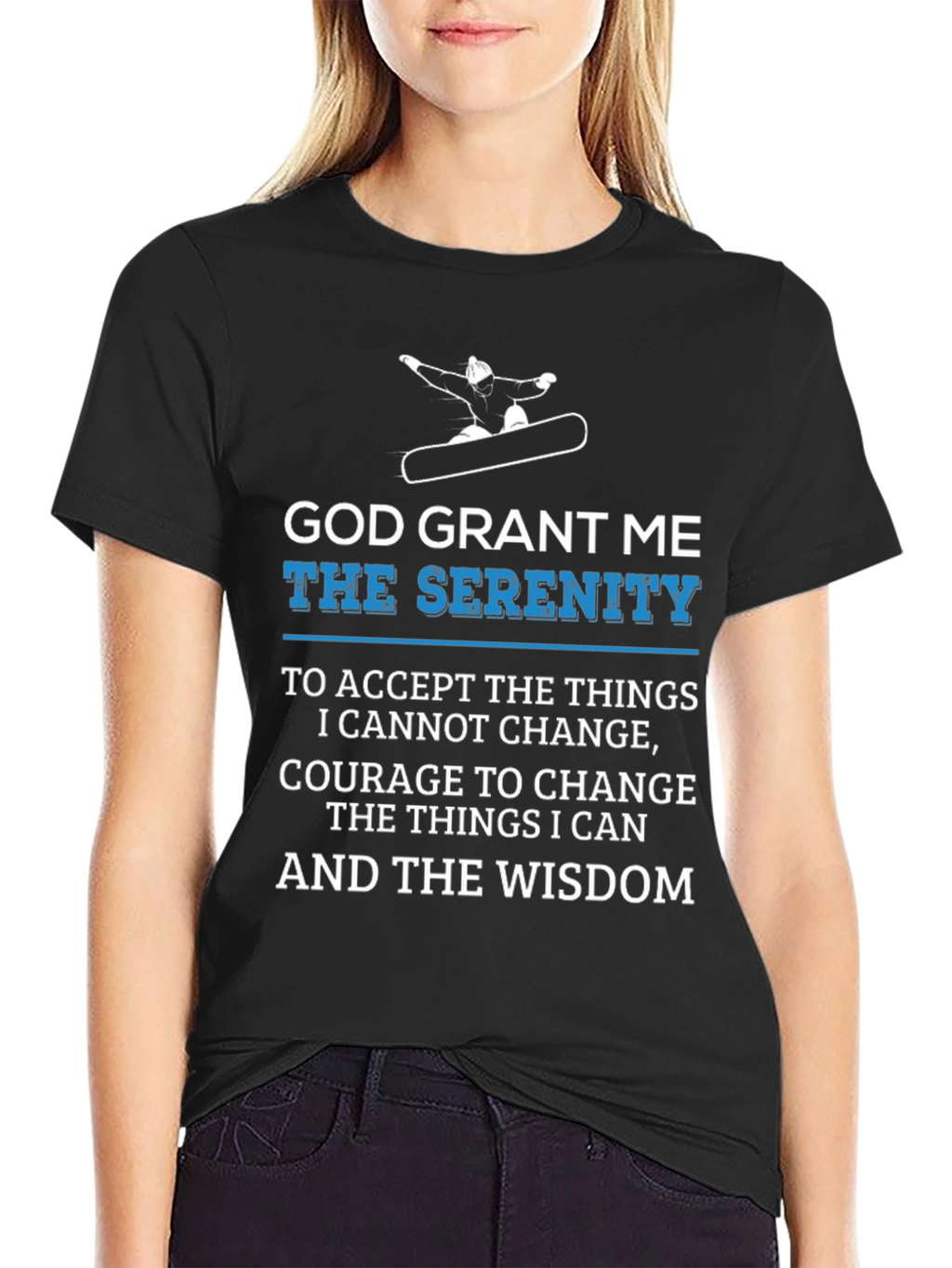 Serenity Prayer Graphic Tee - Comfort & Wisdom