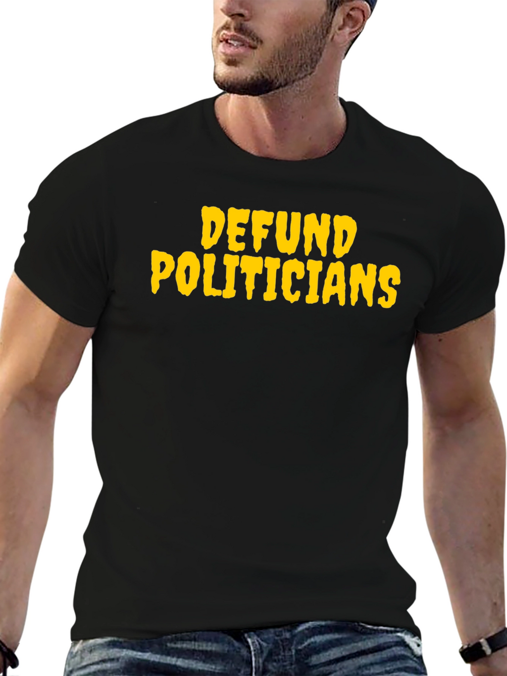 Defund Politicians Graphic T-Shirt